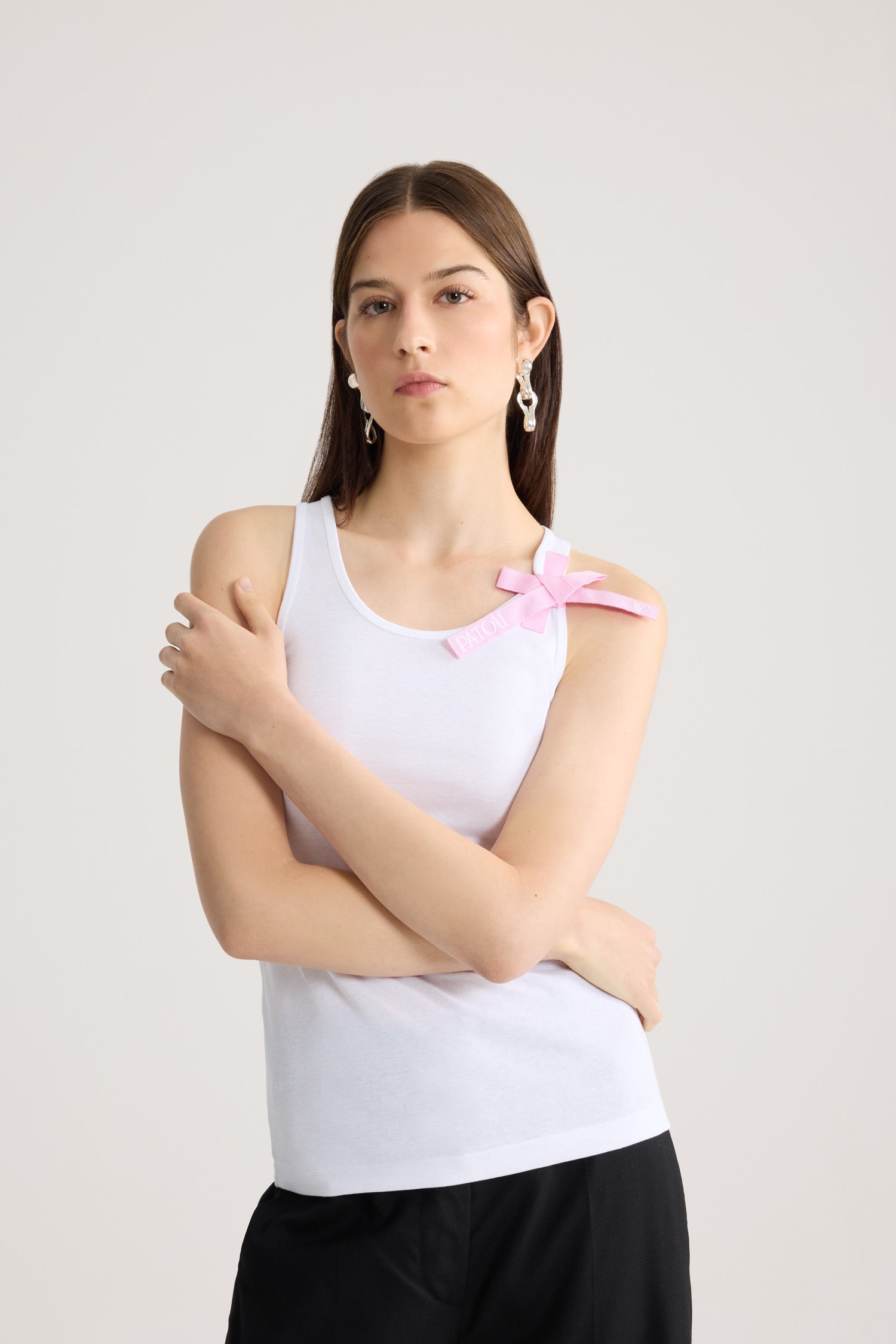 Patou Débardeur JE212 Coton Nœud Blanc XS-XL