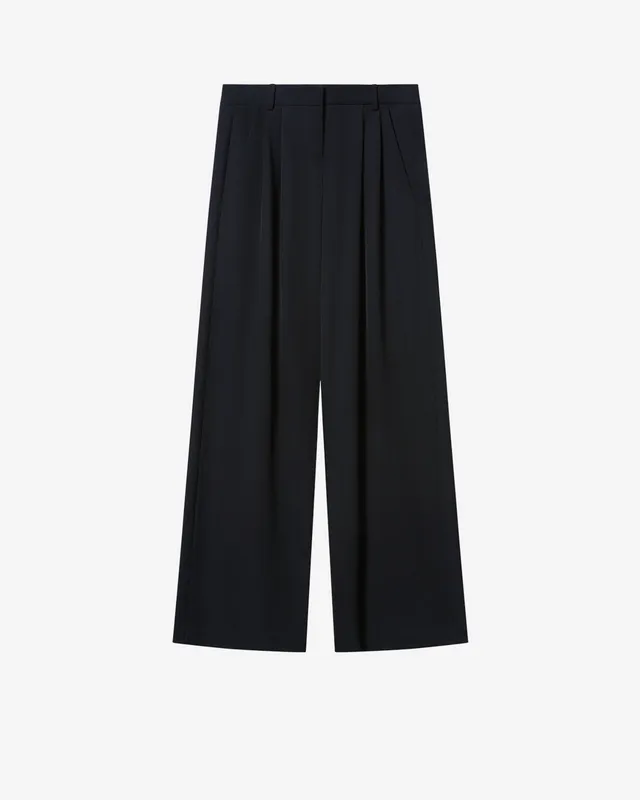 Isabel Marant Lyda PA0803 pantalon noir laine large
