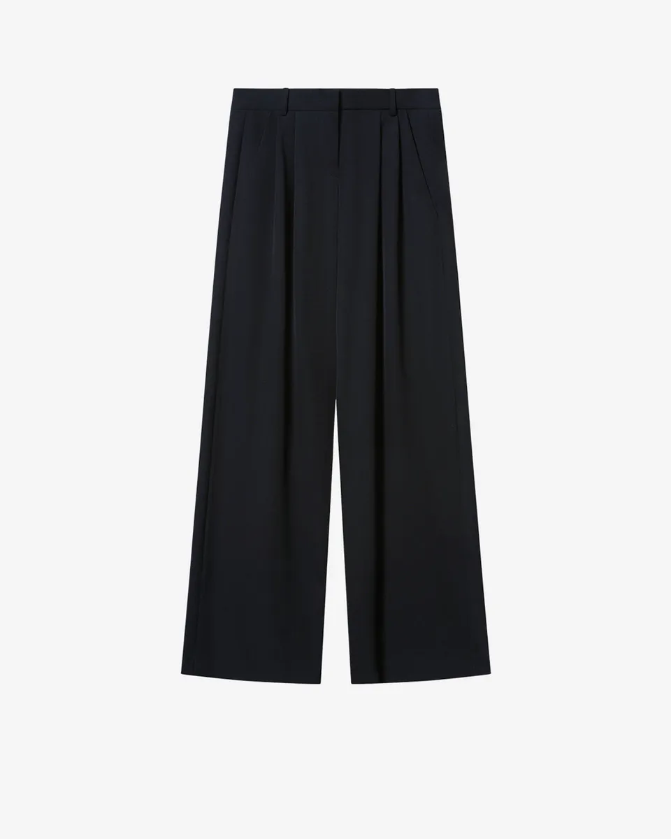 Isabel Marant Lyda PA0803 pantalon noir laine large