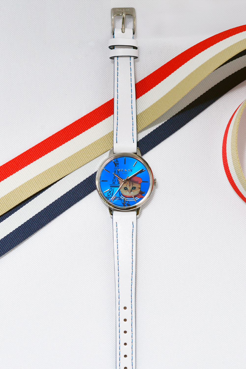 Paul & Joe montre Nounette in Paris bracelet blanc
