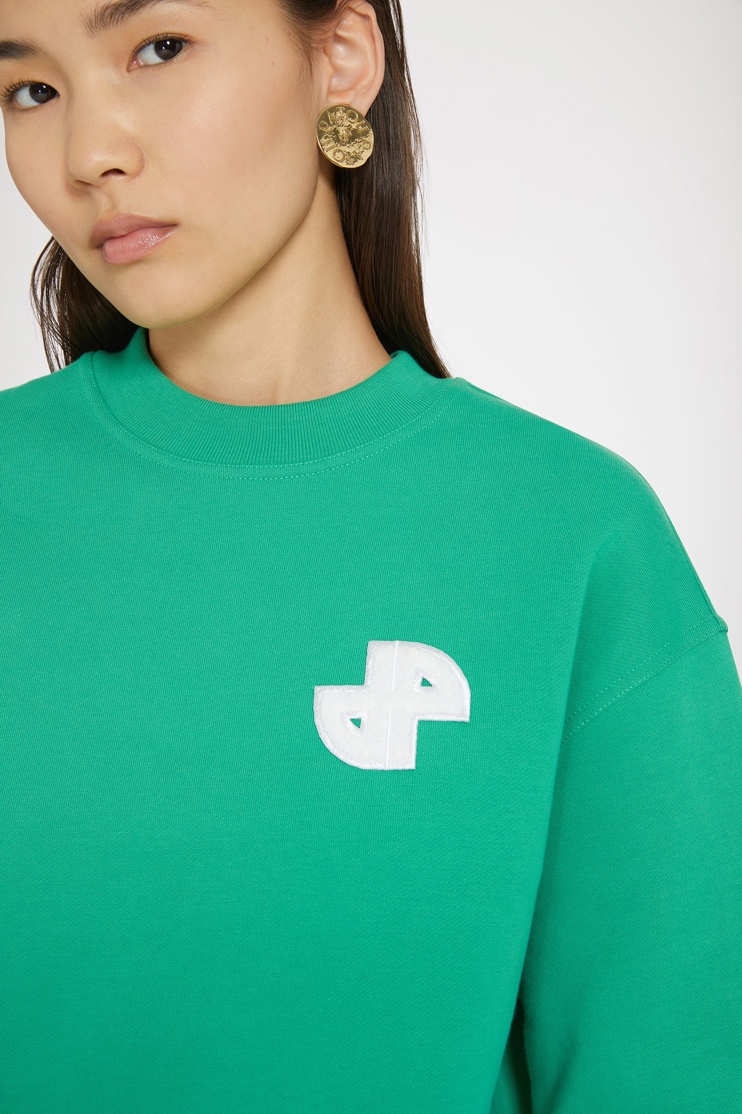 Patou JE115 sweat vert forêt coton bio