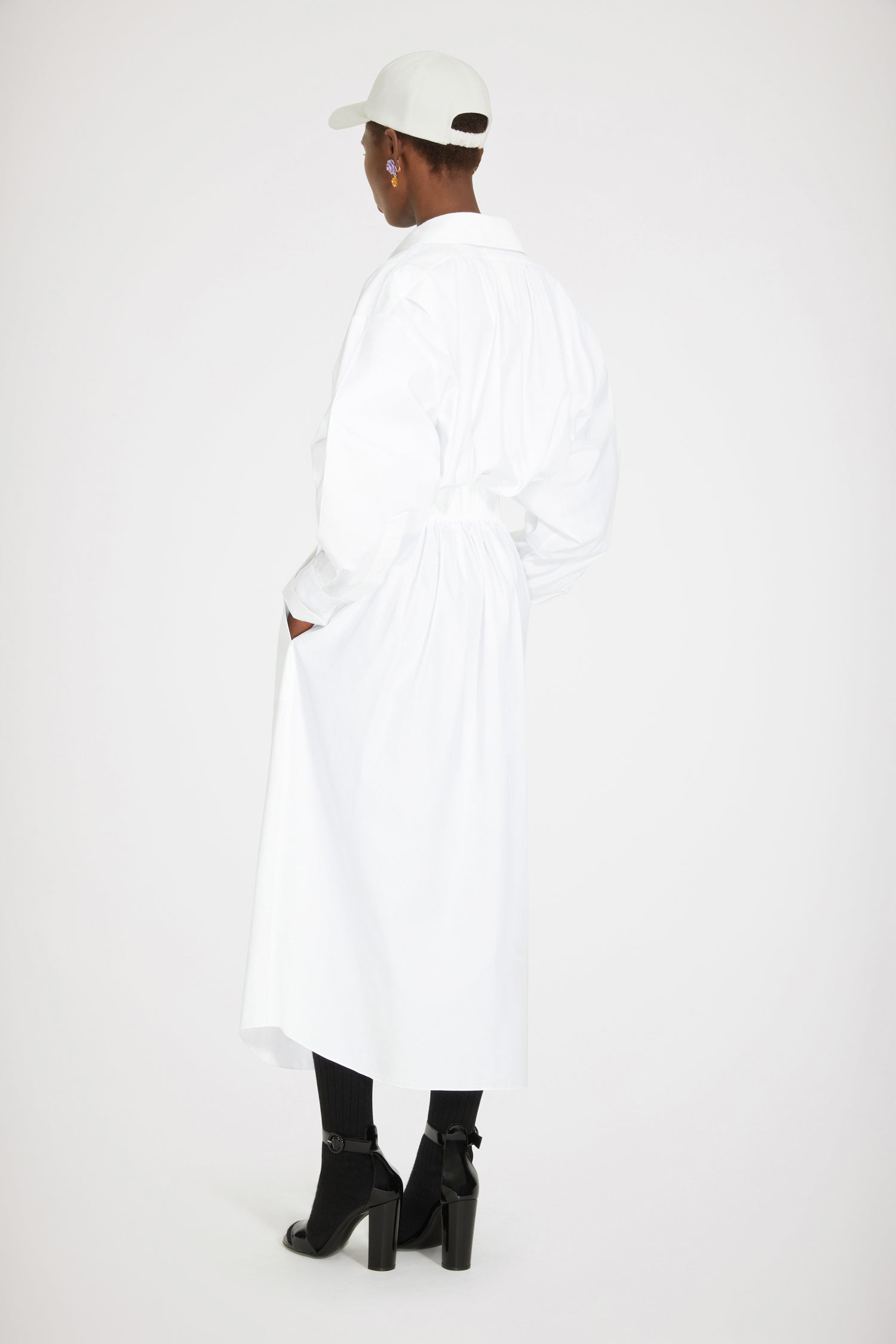 Patou H22DR097 robe maxi coton bio blanche 34-44