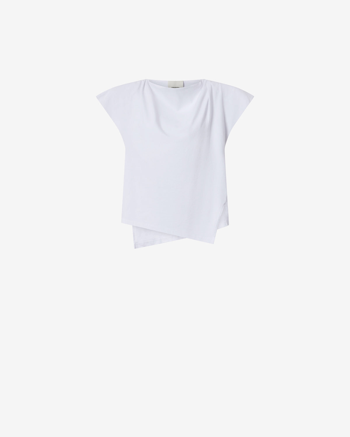 Isabel Marant Sebani t-shirt blanc coton asymétrique