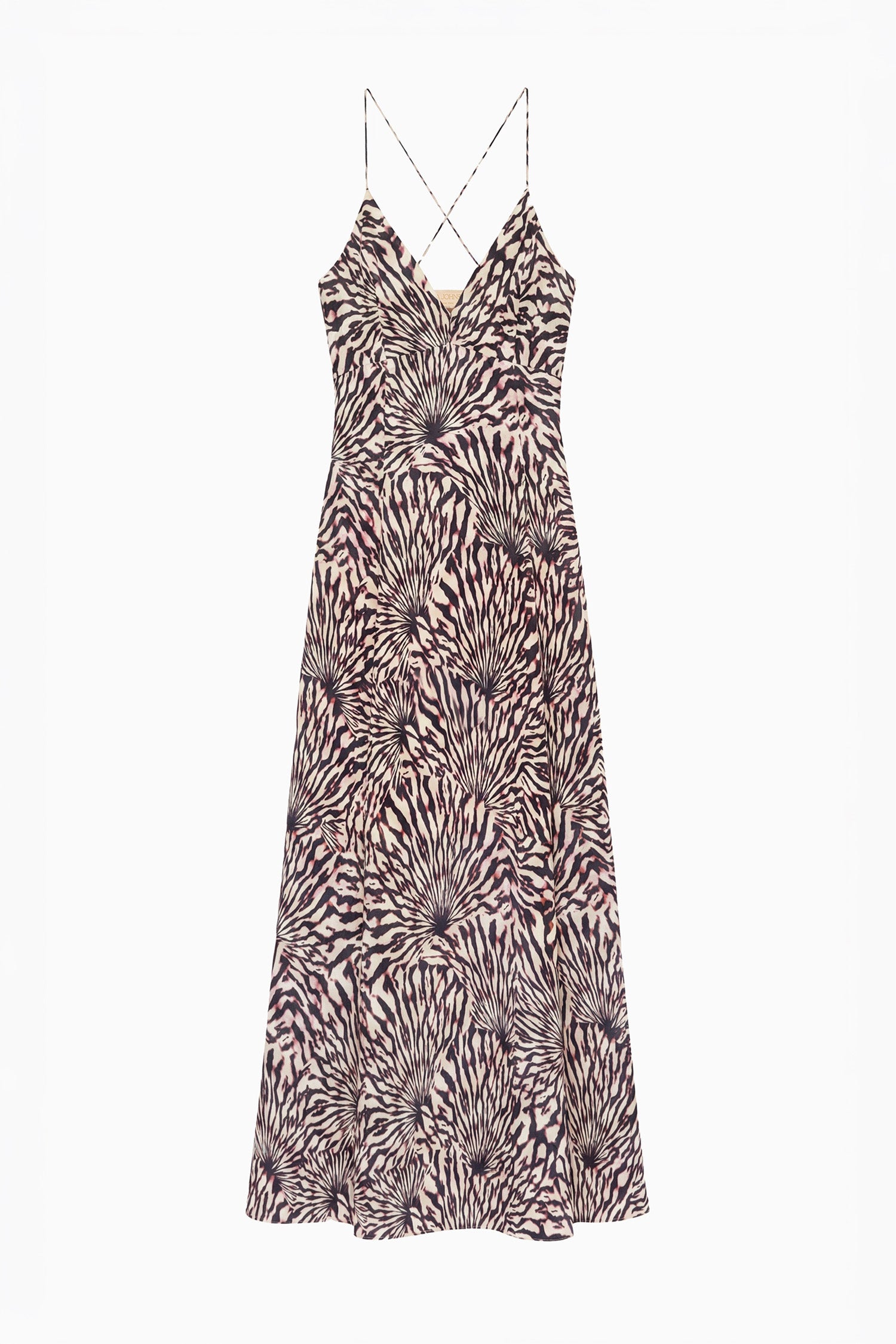 Ulla Johnson Oriana robe satinée rose Rhodonite