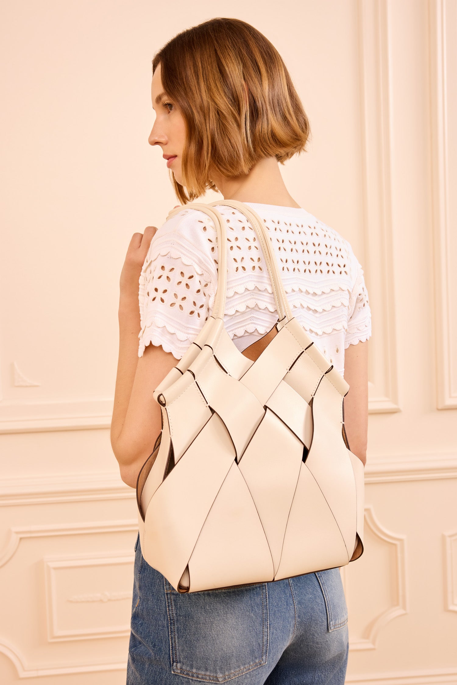Ulla Johnson Charlotte sac épaule cuir Cowrie