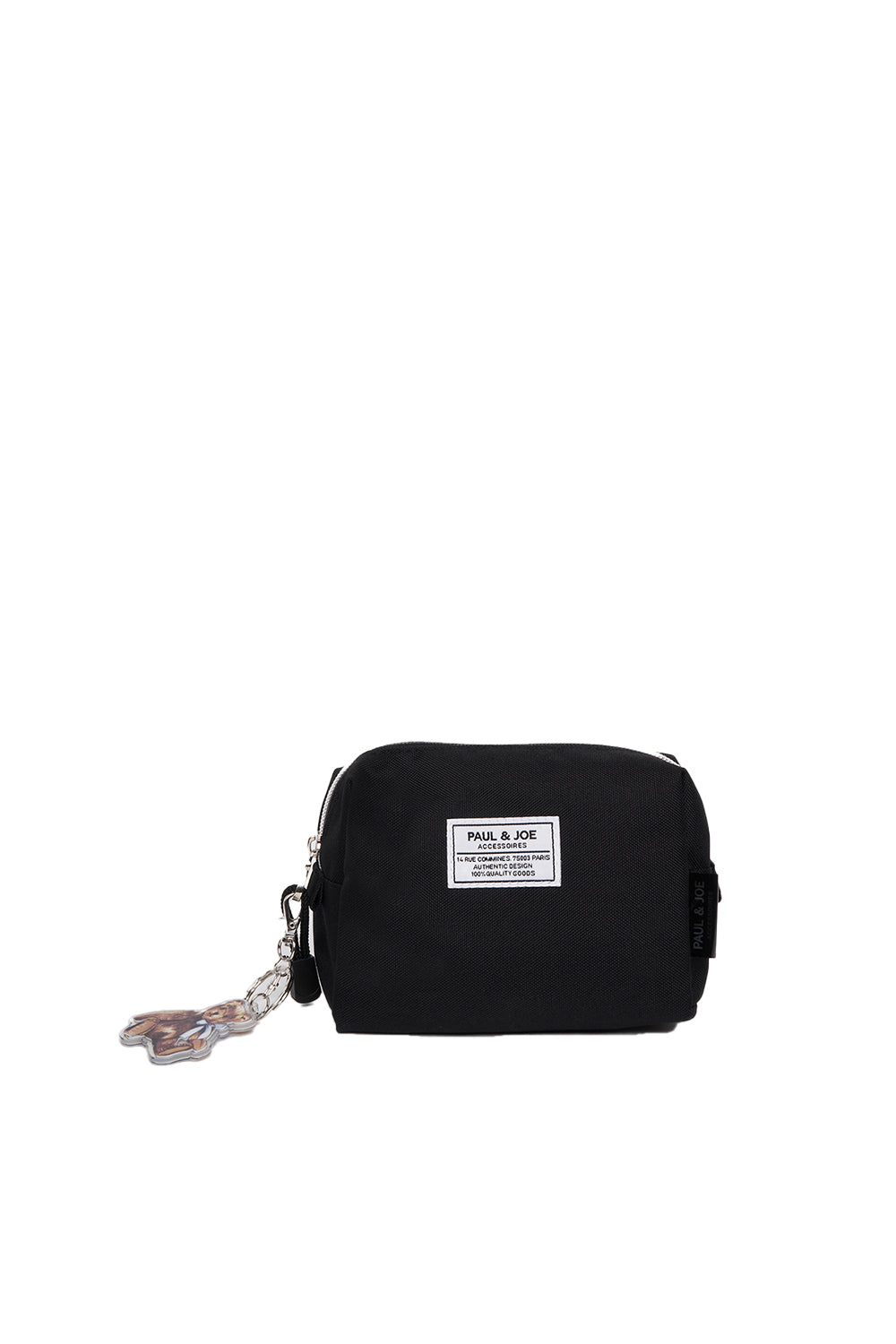 PAUL & JOE Pochette en tissu noire Teddy Bear 160 mm
