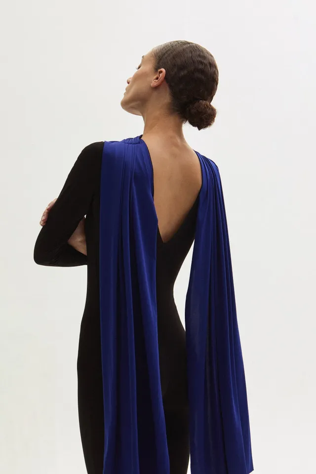 ATU Body Couture Scarf Combinaison Noire Foulard Bleu