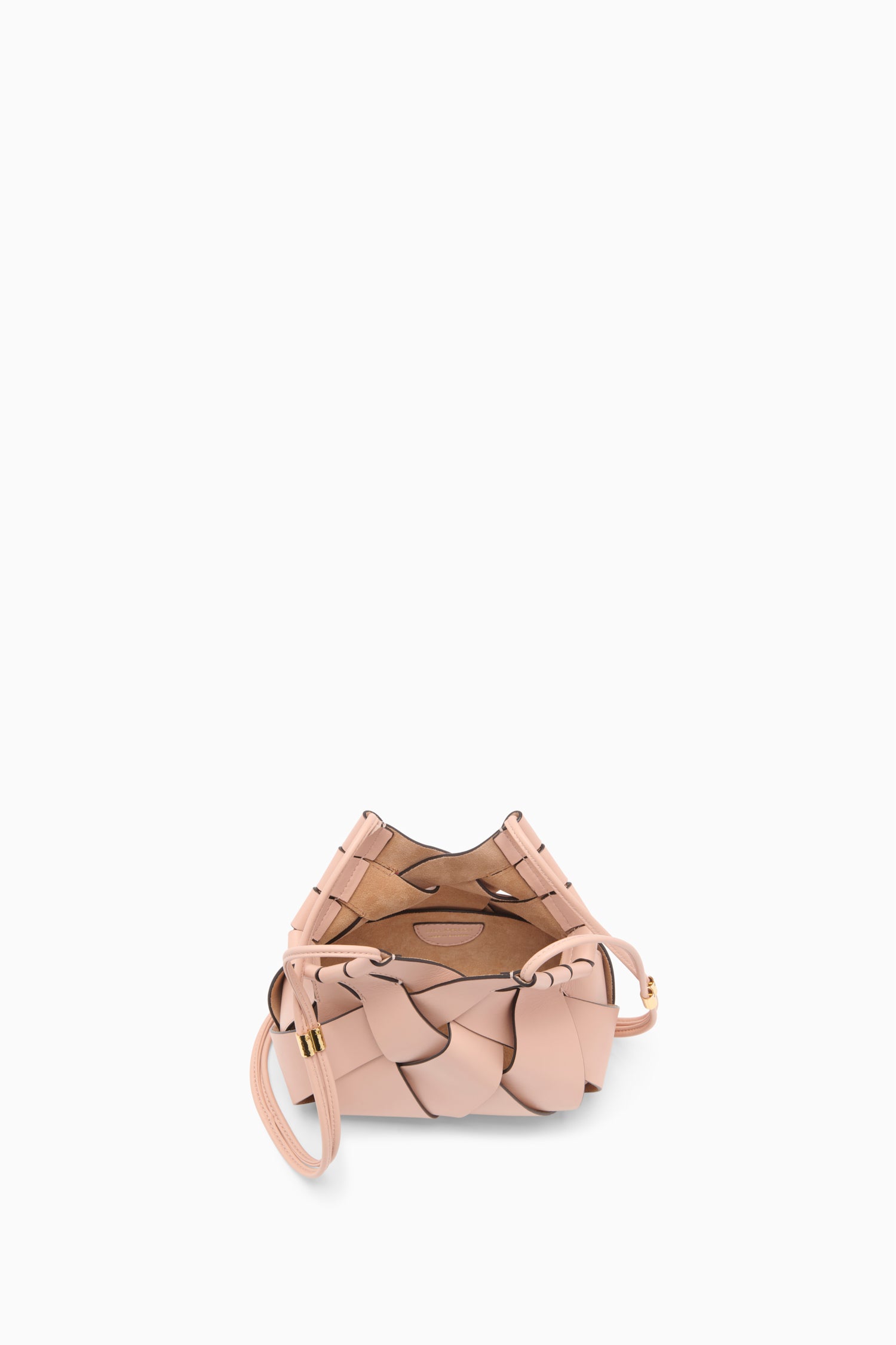 Ulla Johnson Charlotte sac bandoulière cuir rose Tulip