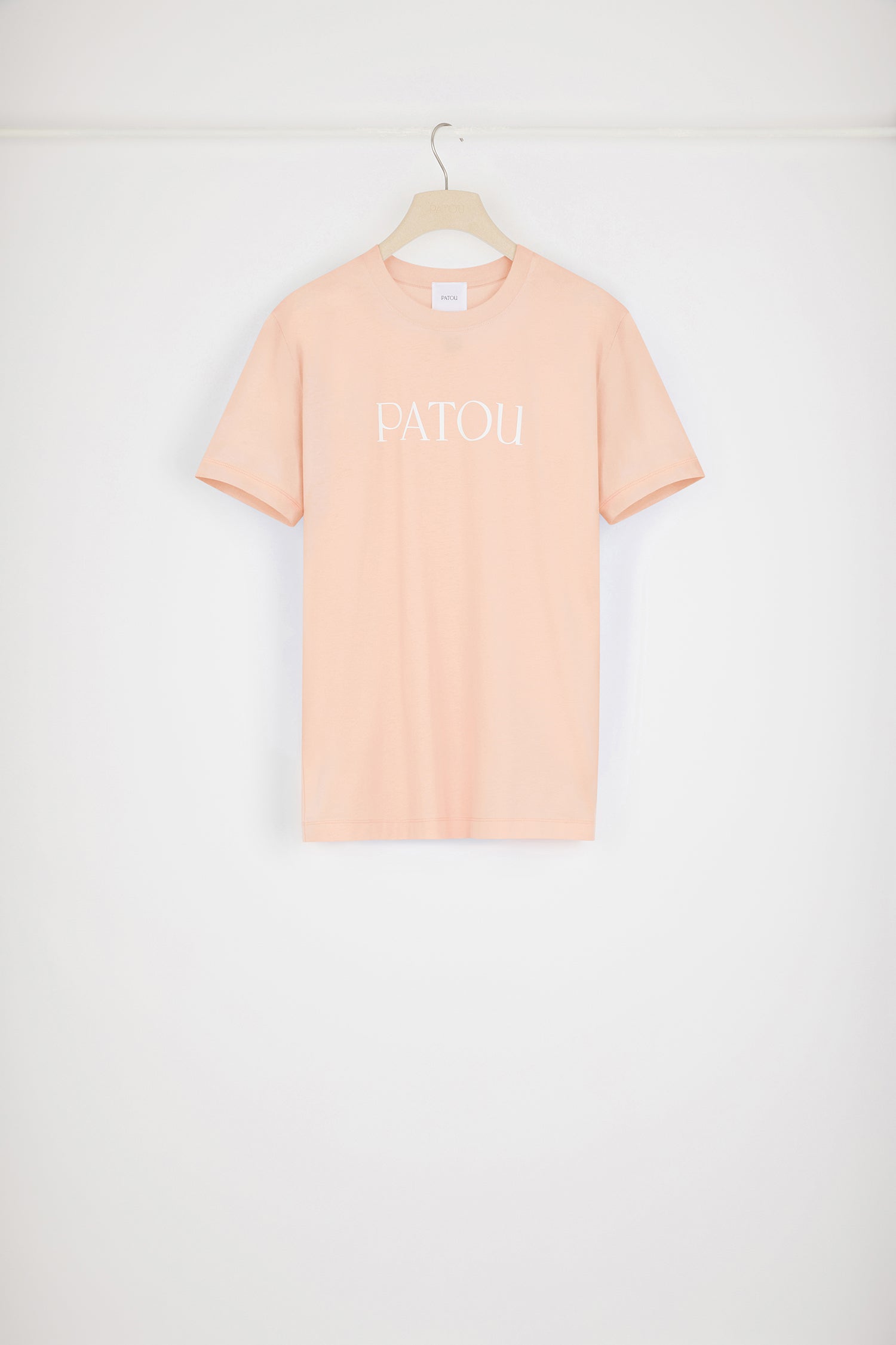 Patou P24JE0299999216A t-shirt coton bio abricot logo