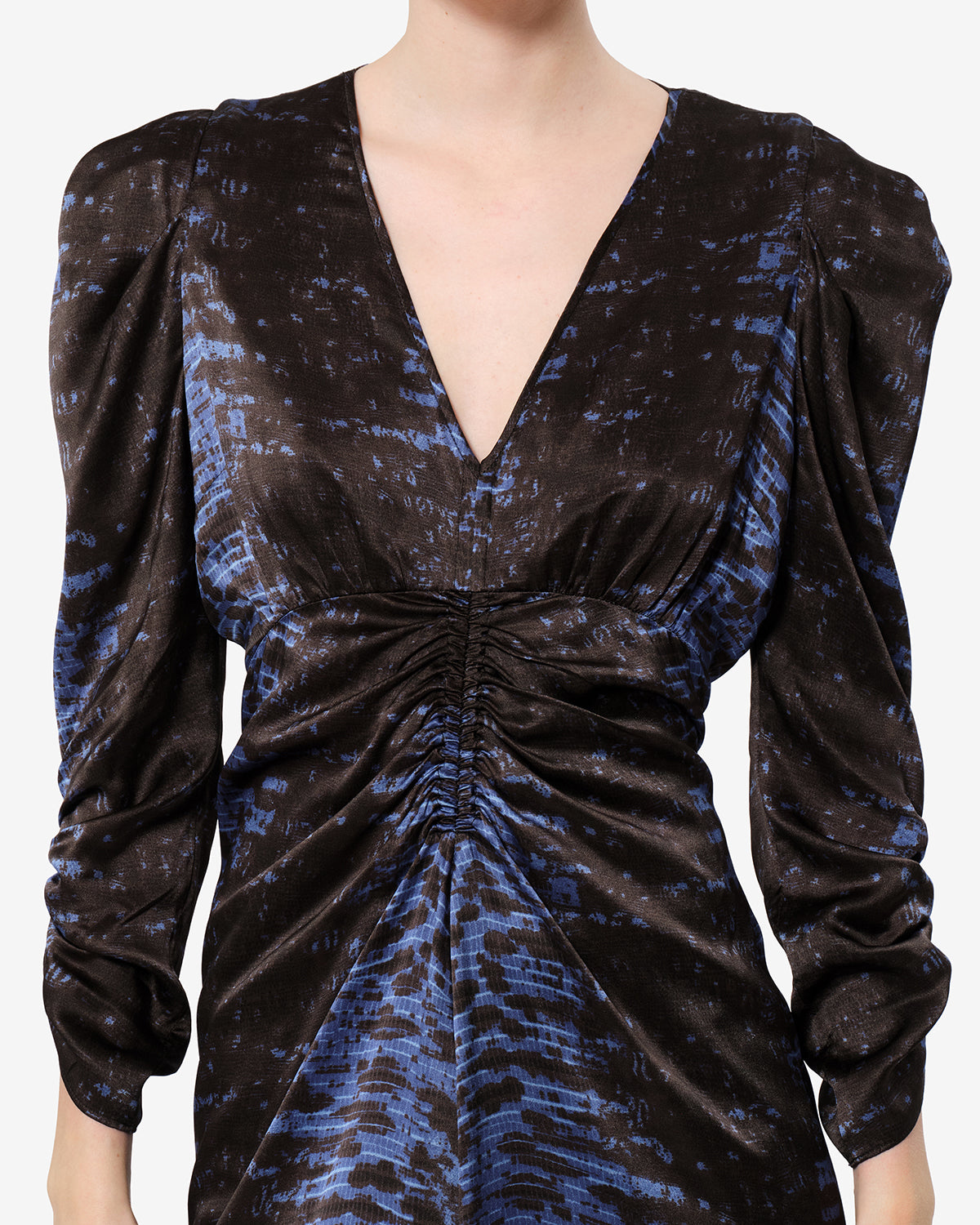 Isabel Marant Albini robe nuit soie python