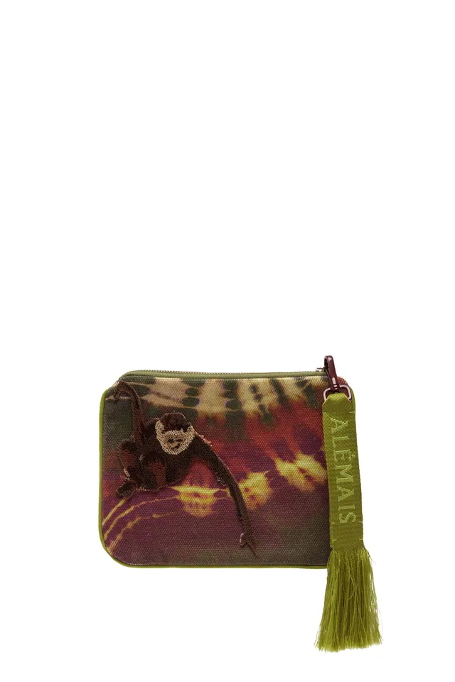 Alemaïs Safi pochette zippée toile kaki OS