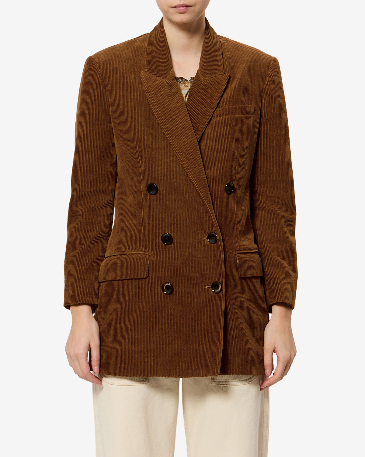 Isabel Marant Rasma Veste tailleur caramel velours