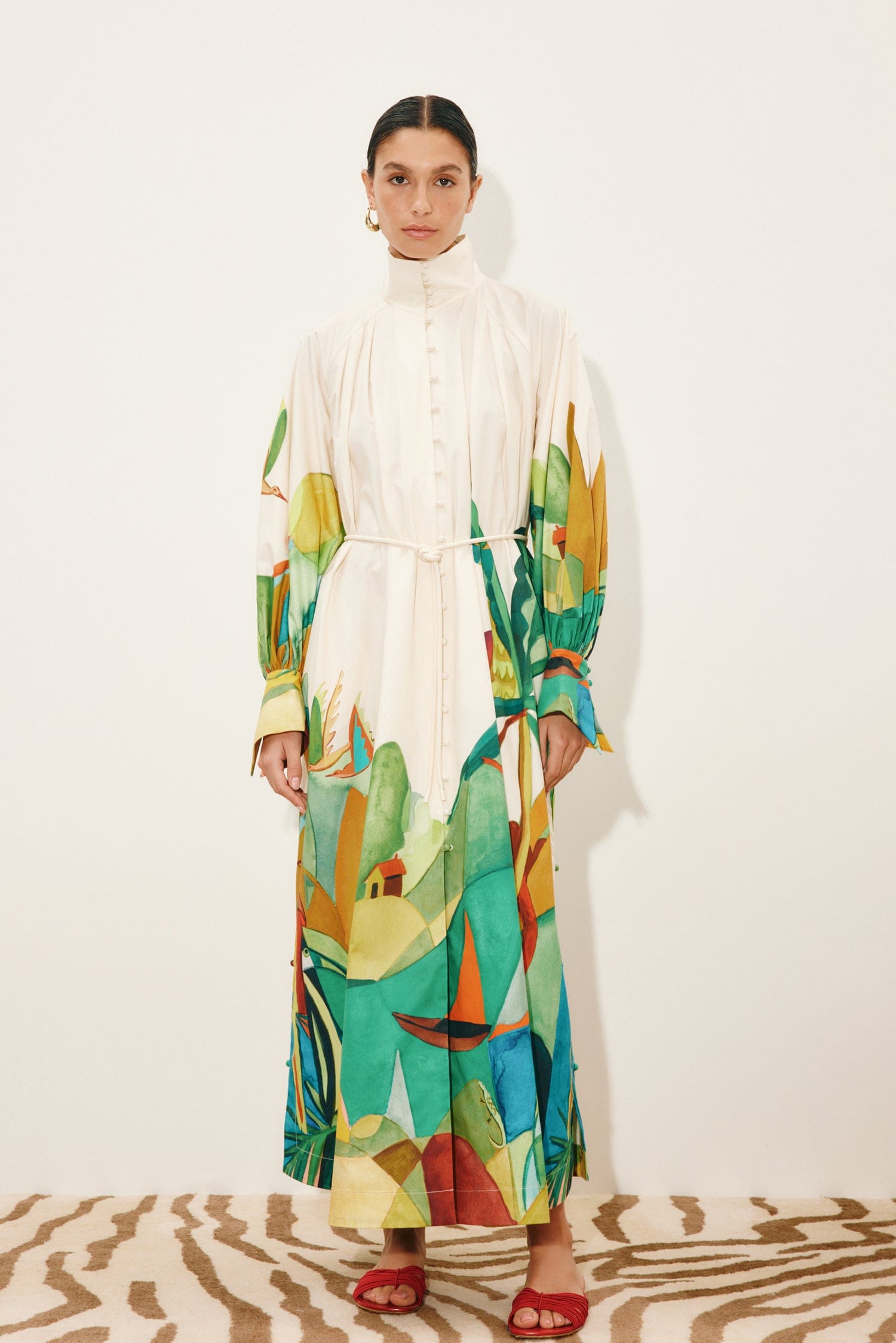 Alemäis Mokshini Robe Chemise Midi Coton Bio