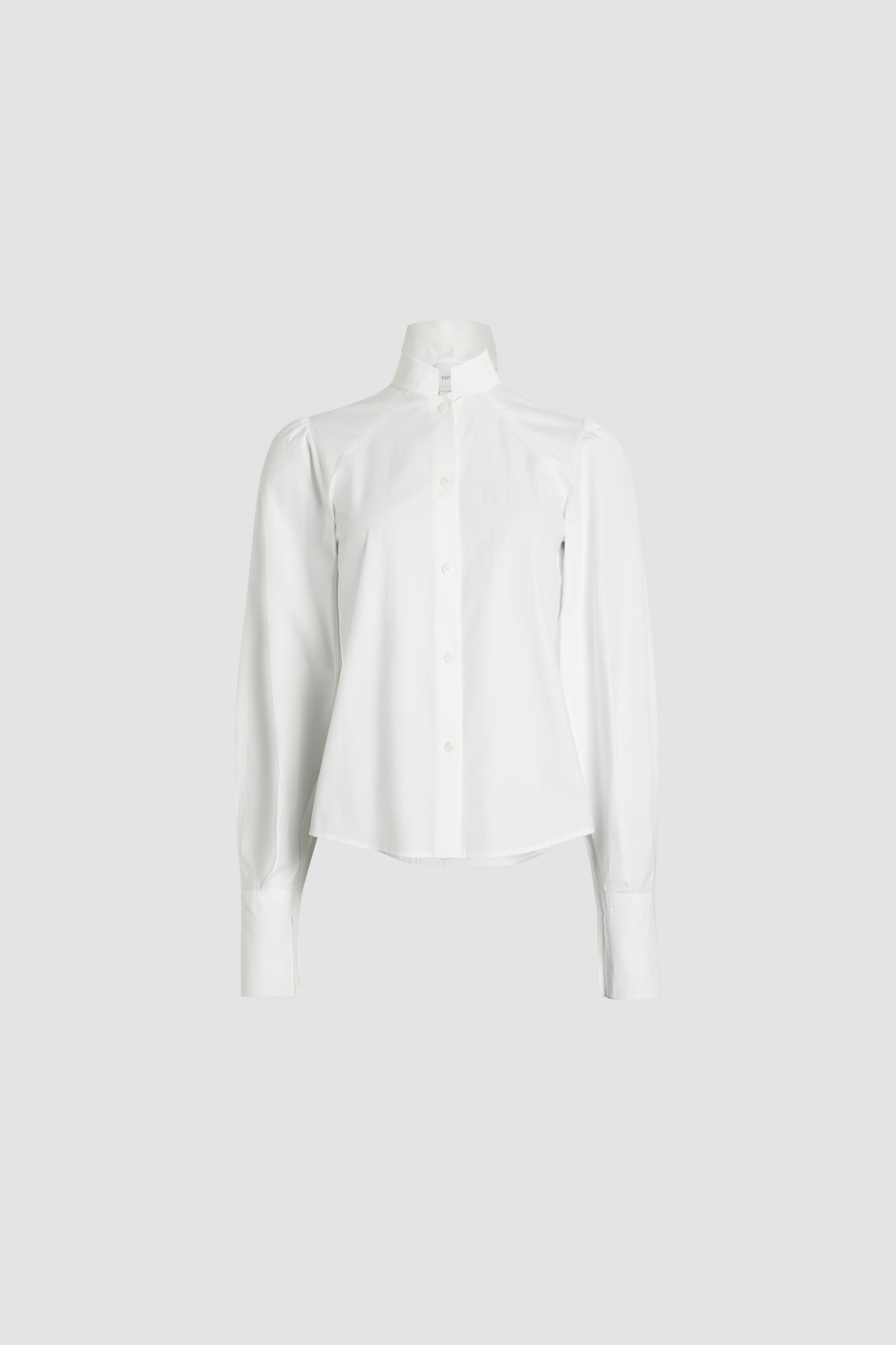 Patou H24BL0340017001W blouse blanche coton bio lavallière
