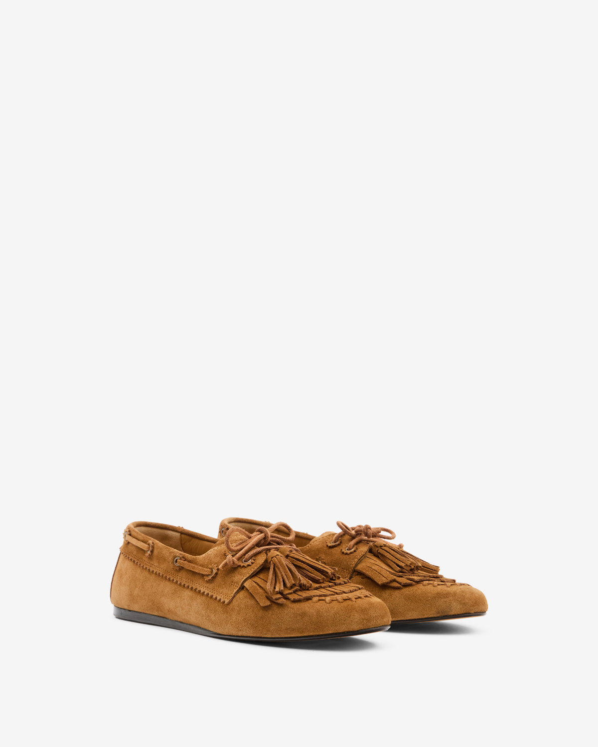 Isabel Marant Fersi mocassins cuir marron velours
