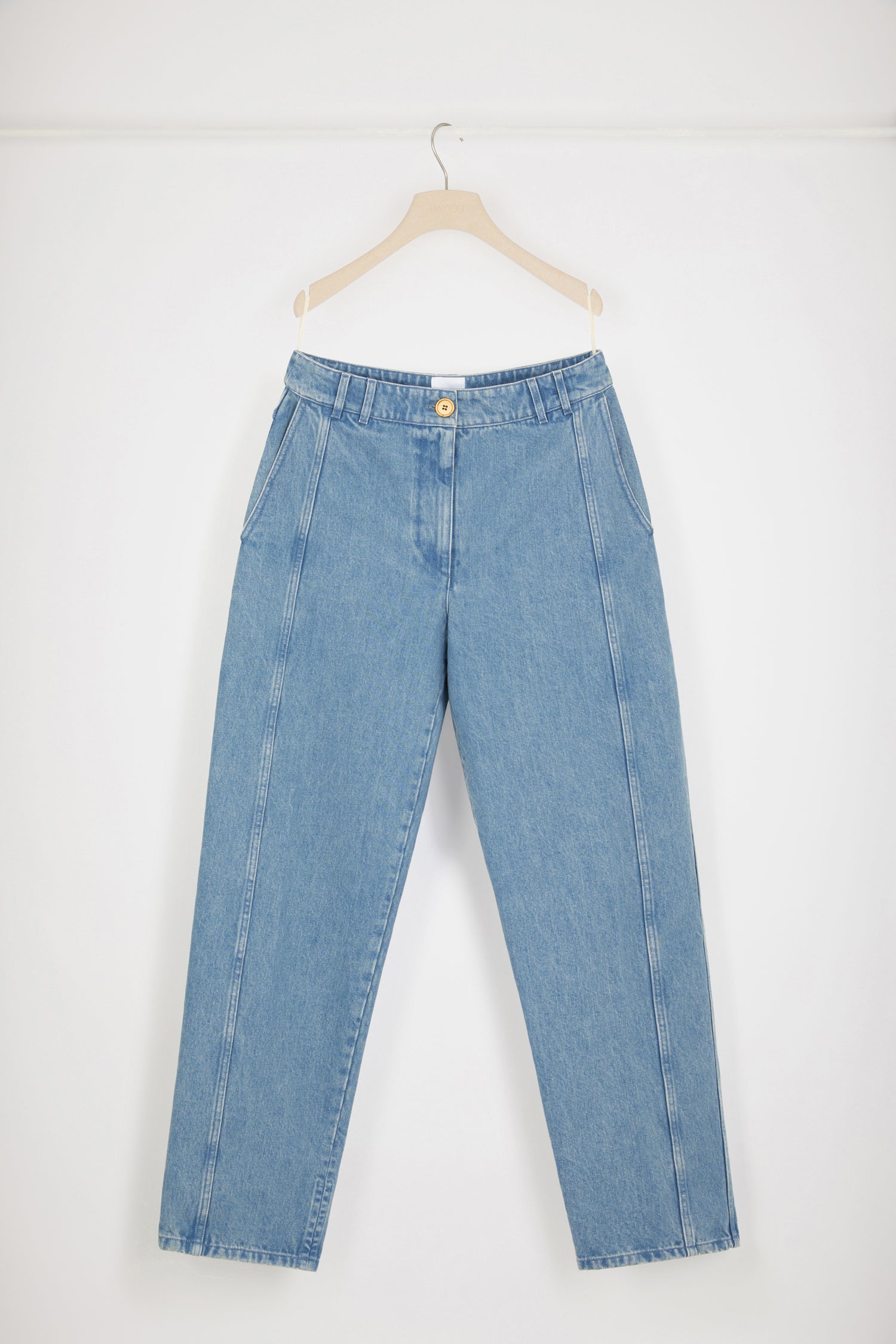 Patou Denim TR032 pantalon cargo bleu Ice Blue