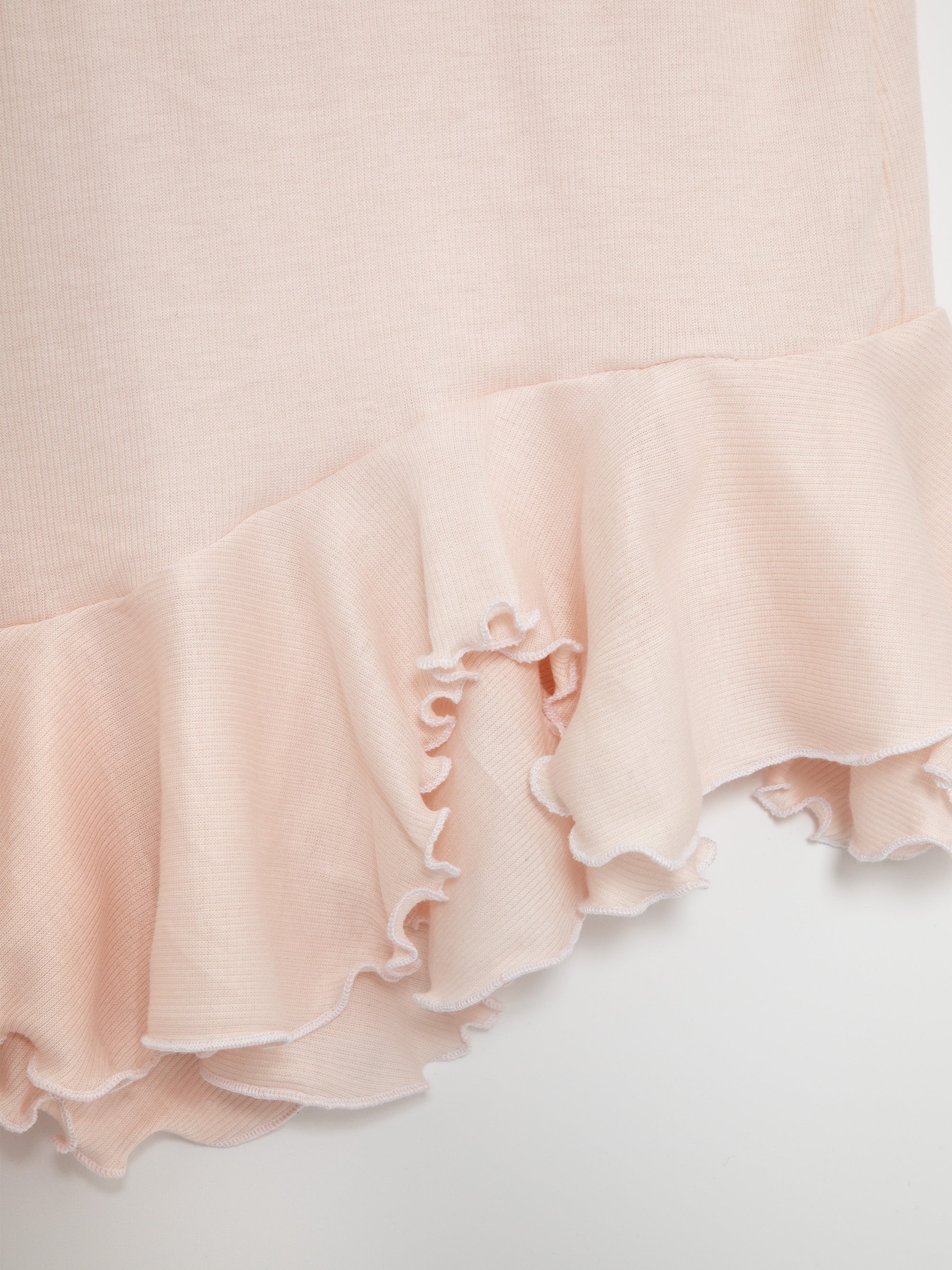 Ester Manas Mini Manas Easy Robe bébé rose asymétrique