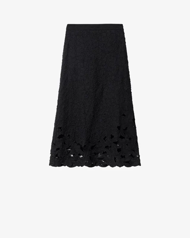 Isabel Marant Ryesha JU0547FA-D3J12I jupe longue noir