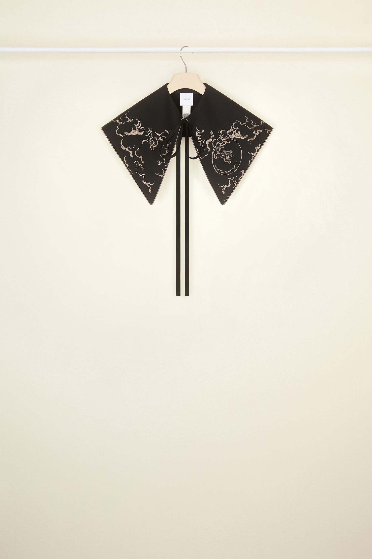 Patou Accessories AC0330017999B col brodé coton bio noir TU