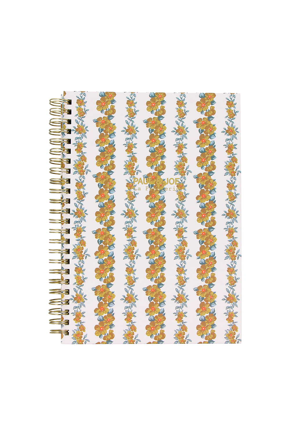 Paul & Joe carnet A5 imprimé floral beige ligné