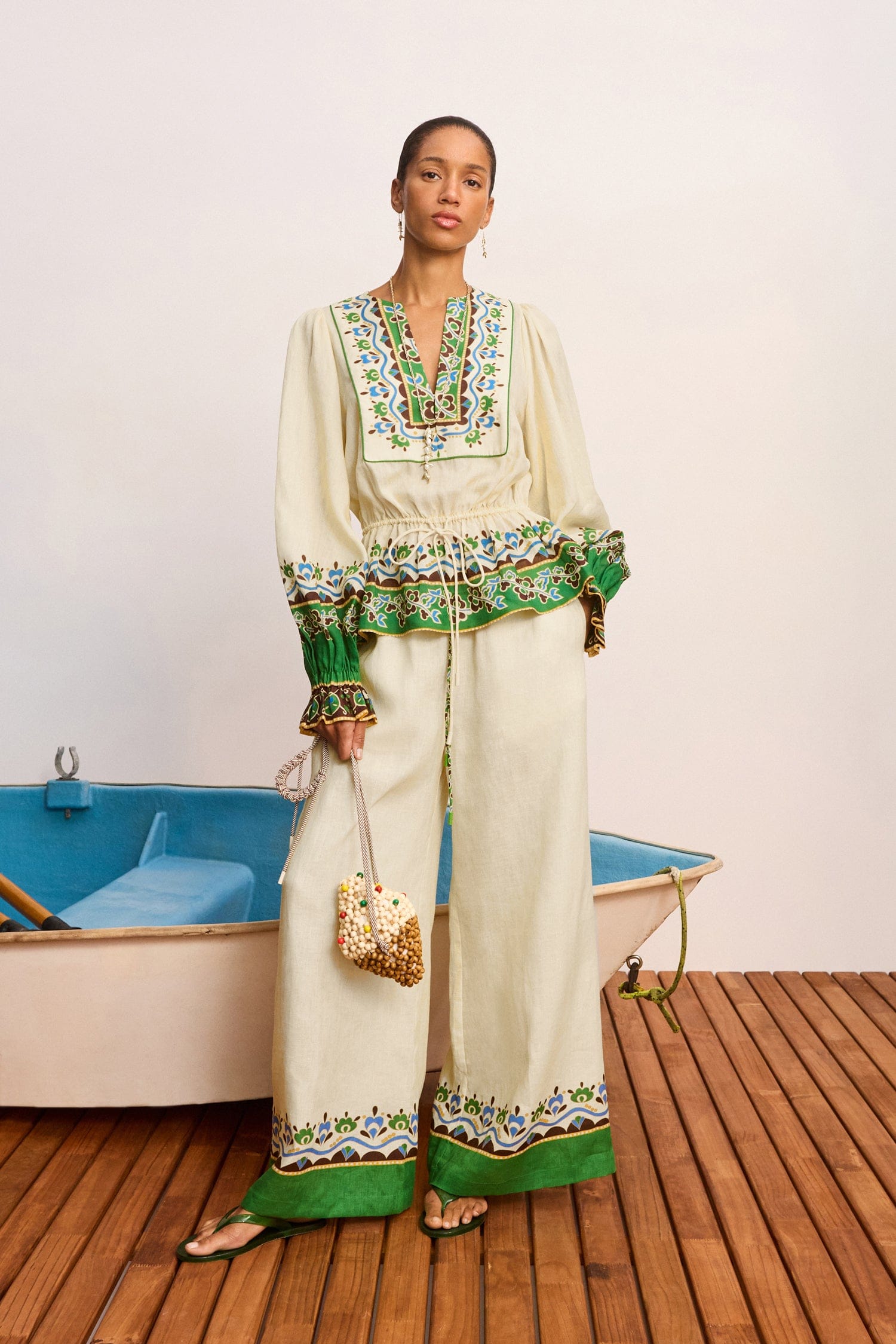 Alemäis Bridgette Top blouse ramie manches longues