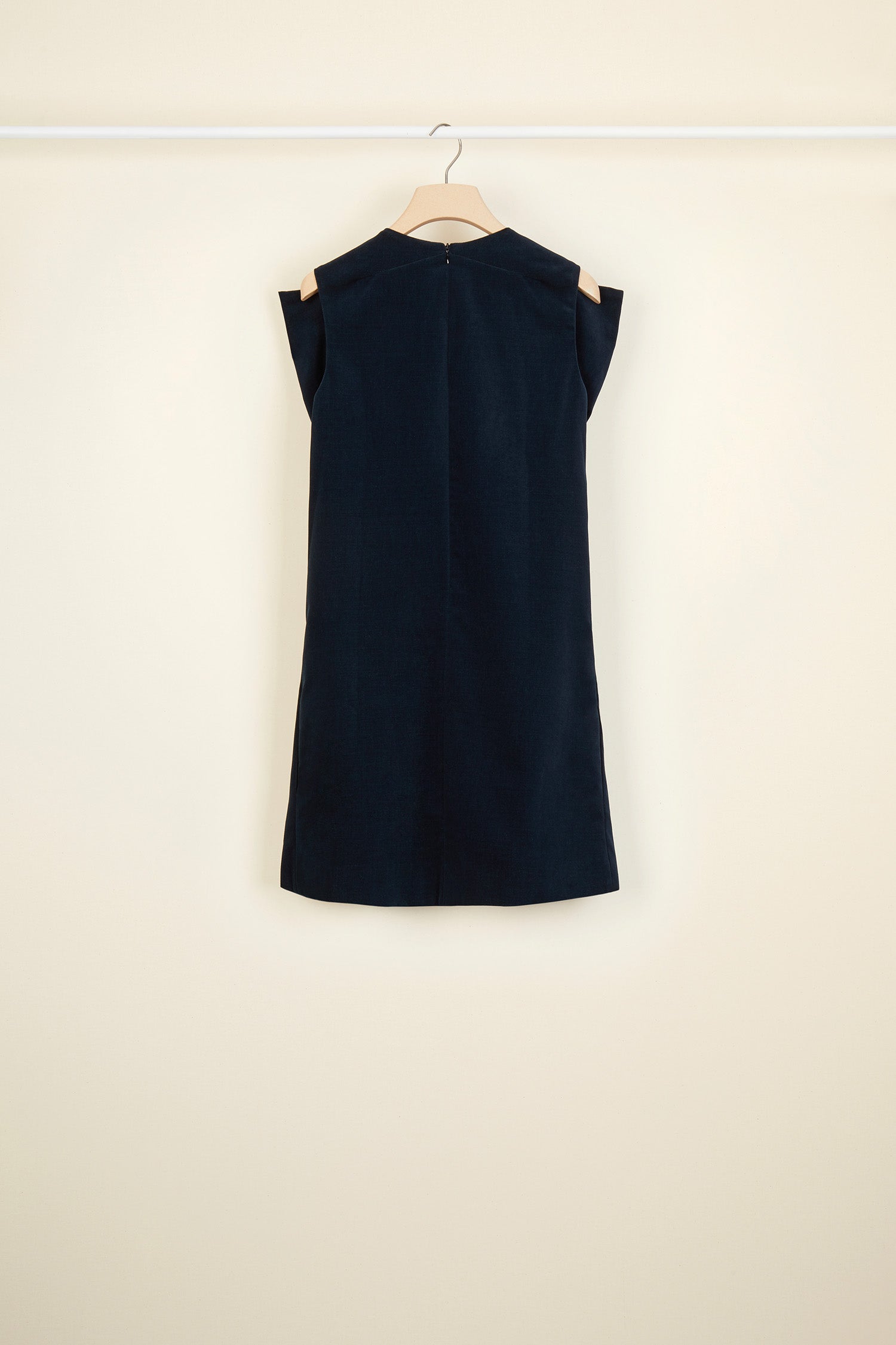Patou DR025 robe mini velours noeud gris Storm