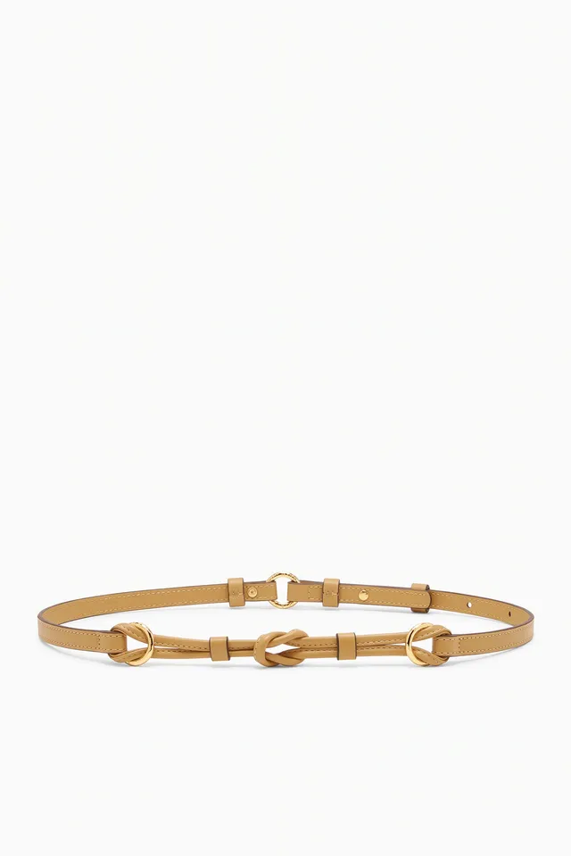 Ulla Johnson Knot ceinture cuir Bisque