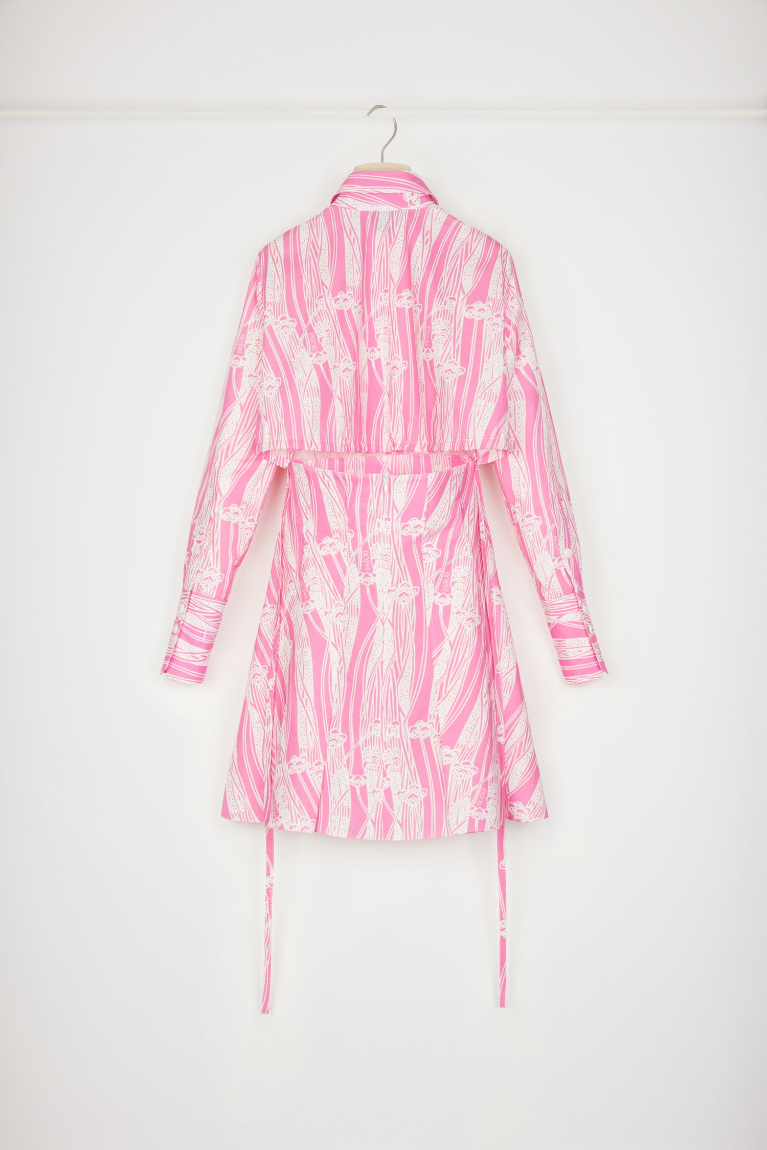 Patou P23DR10601195054 robe chemise rose imprimé