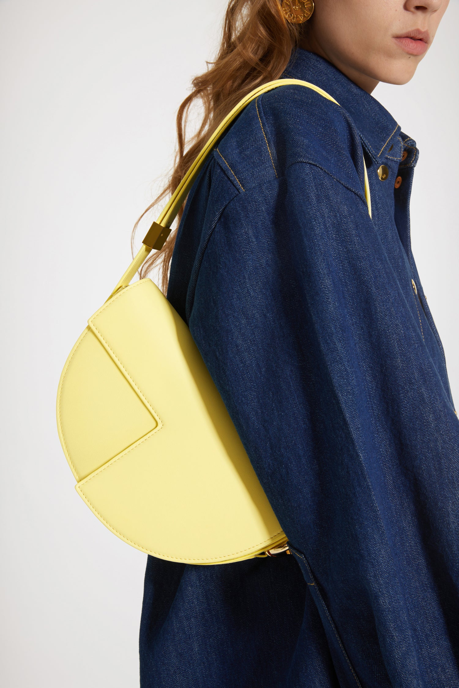 Patou Le Patou P23BA001 sac cuir jaune glace TU
