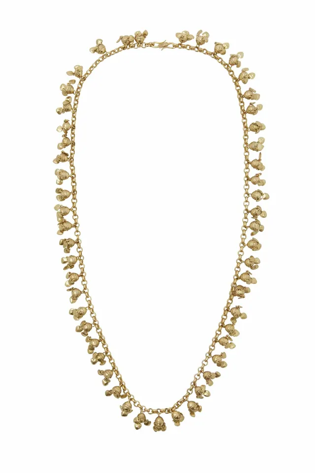 Alemäis Le Jardin Heart collier long cœur laiton