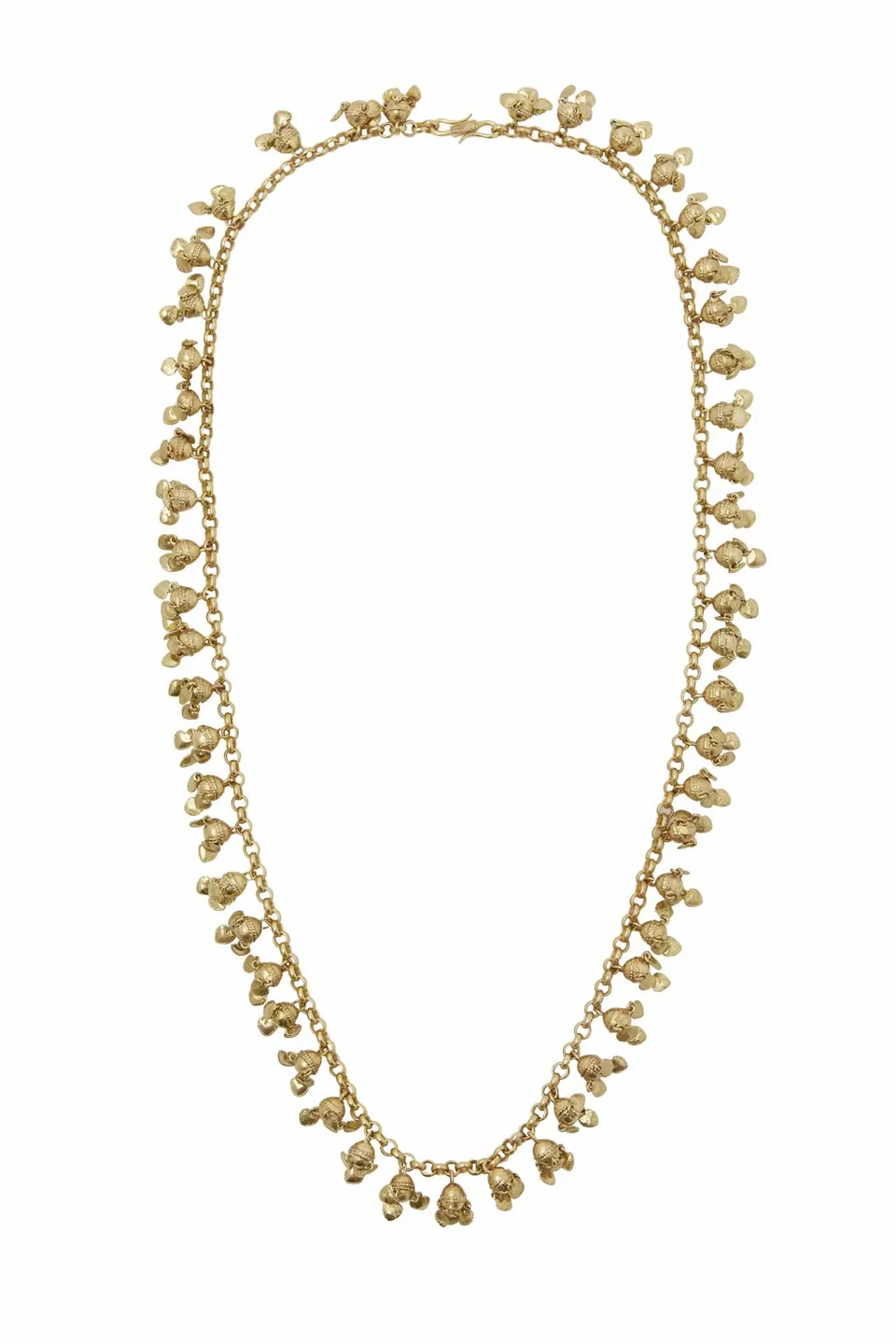 Alemäis Le Jardin Heart collier long cœur laiton