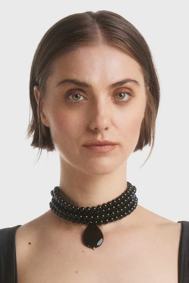 ATU Body Couture Jewelry Multi Strand Onyx collier onyx taille U