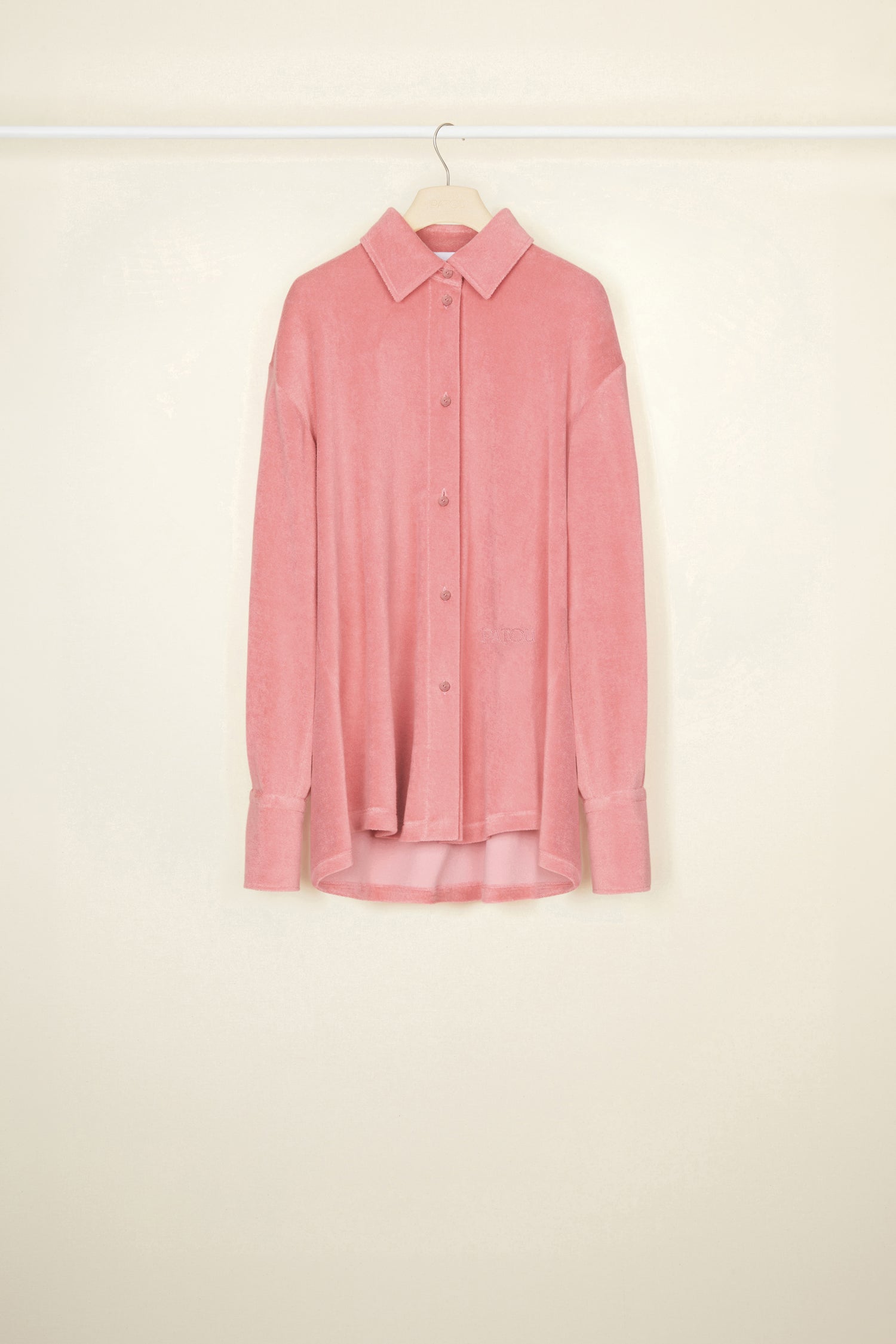 Patou JE039 chemise oversize rose antique coton bio