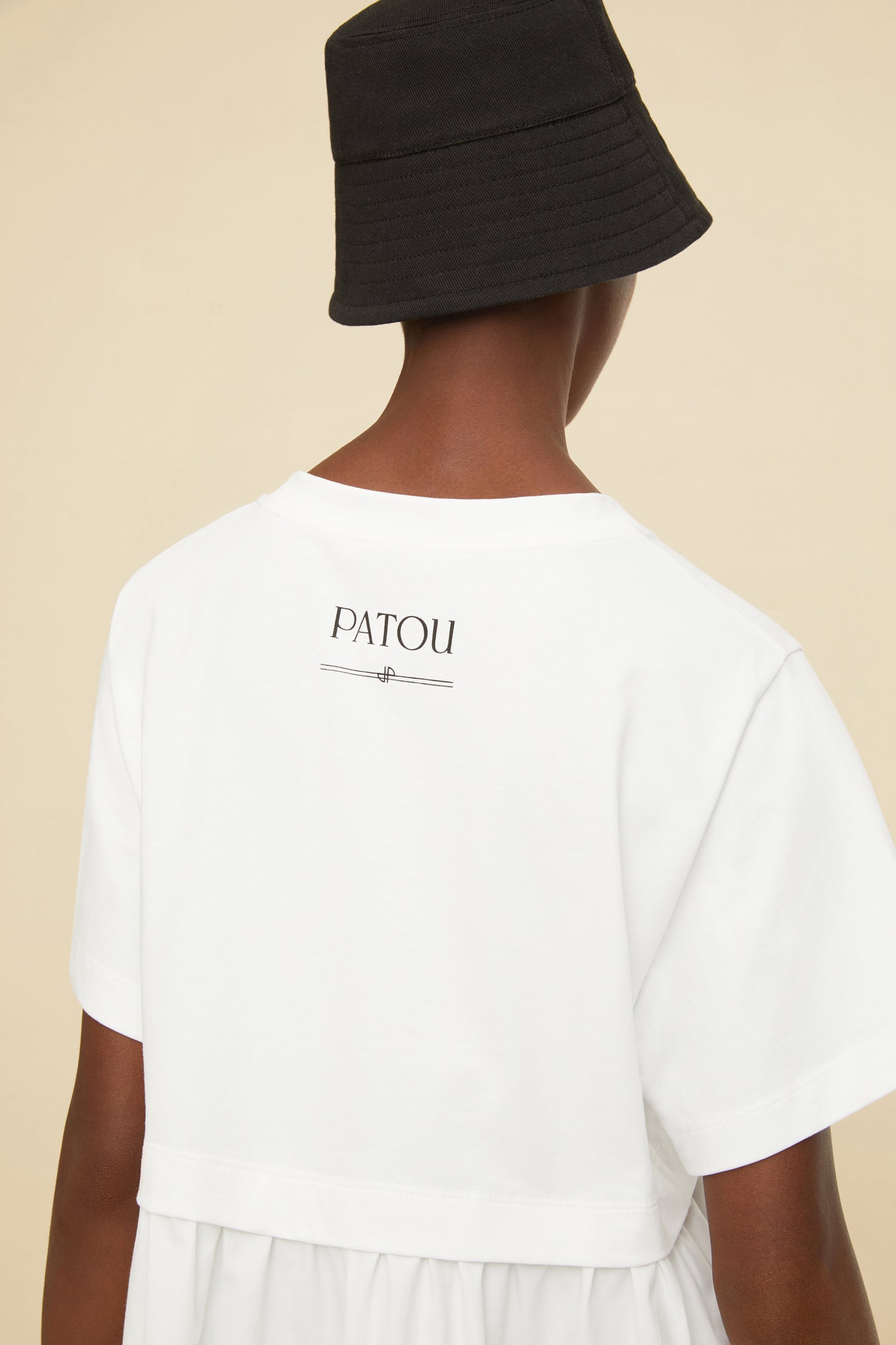 Patou JE0439992001W mini robe coton bio blanche