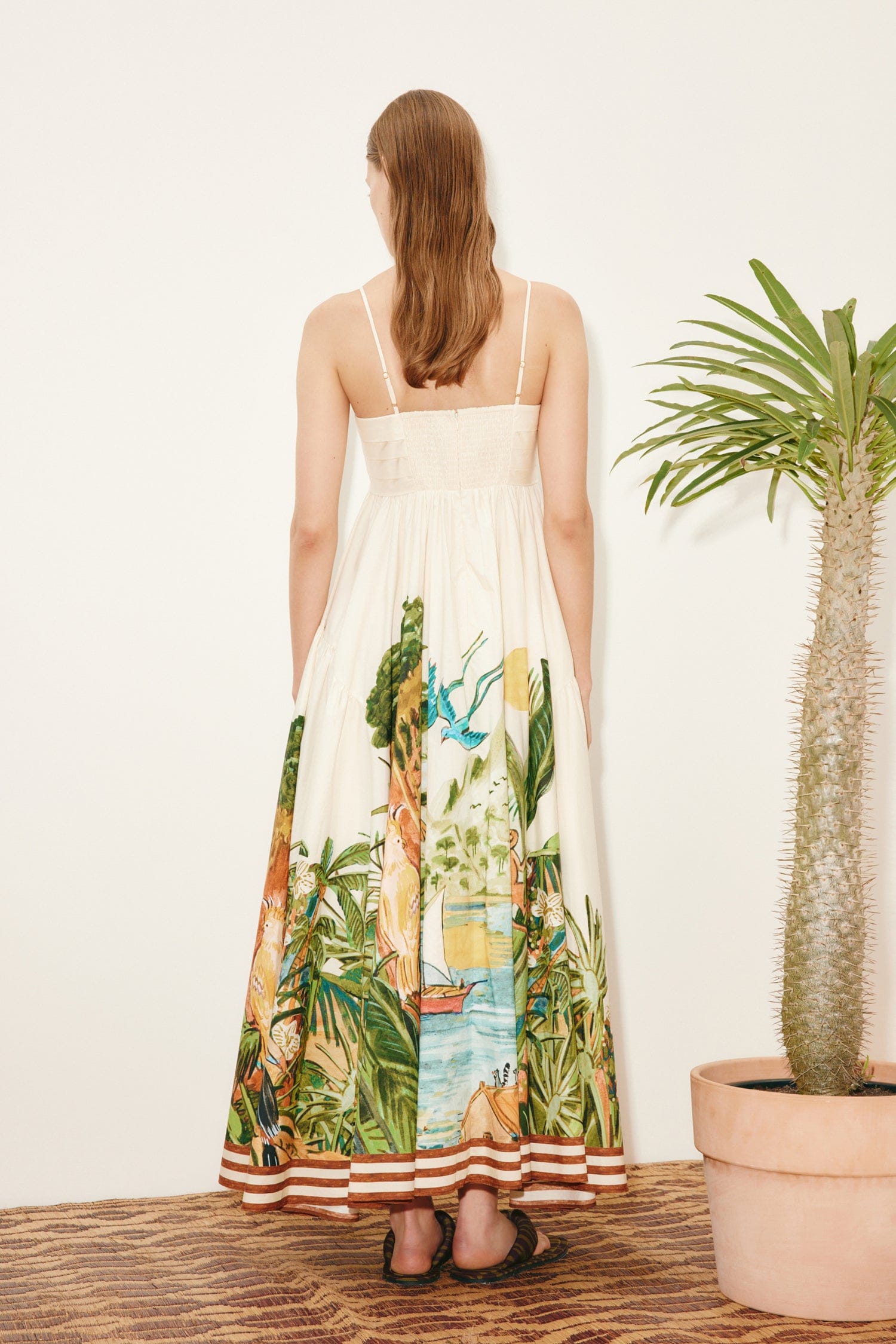Alemäis Toucan Tango robe midi 6 coton bio imprimé