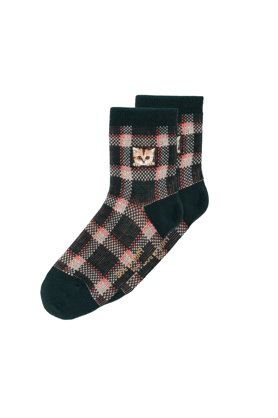 Paul & Joe Chaussettes Nounette Prince Galles vert 36-39
