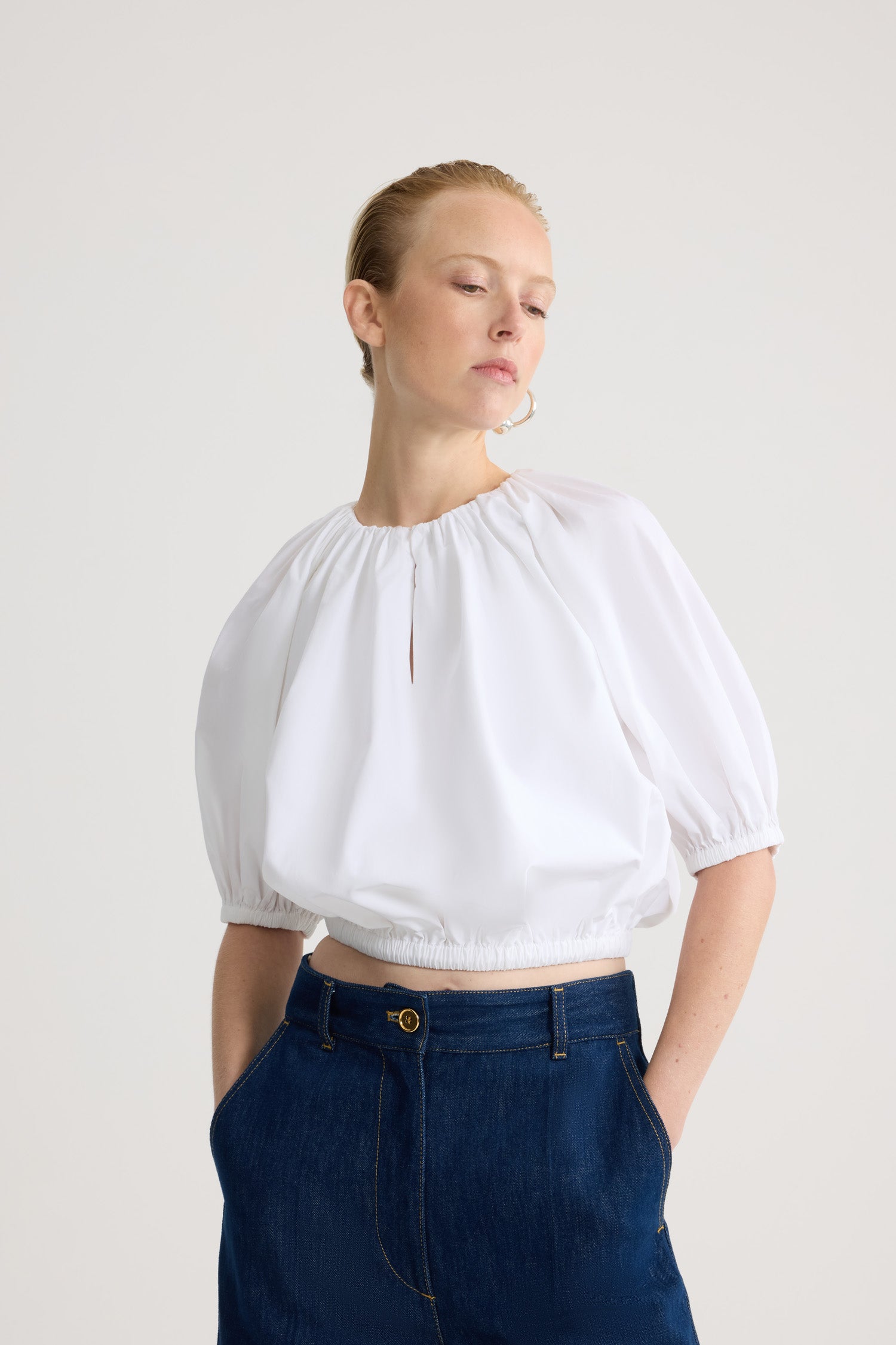 Patou Bubble E26TO177 top coton bio blanc