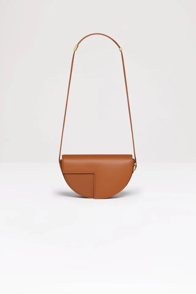 Patou Le Patou sac cuir Saffron Clay TU demi-lune