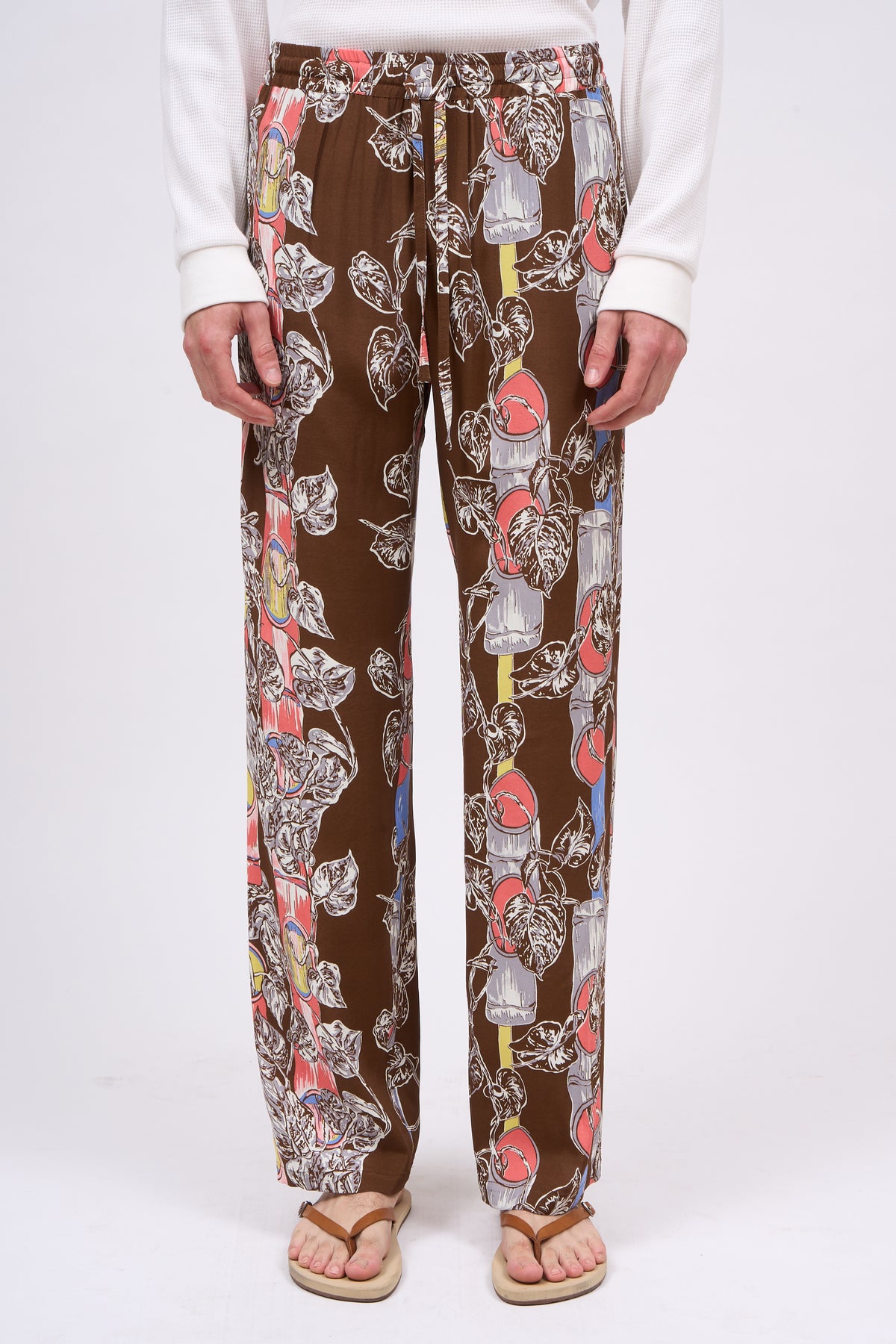 Paul & Joe Tailoring Samy pantalon viscose imprimé vintage