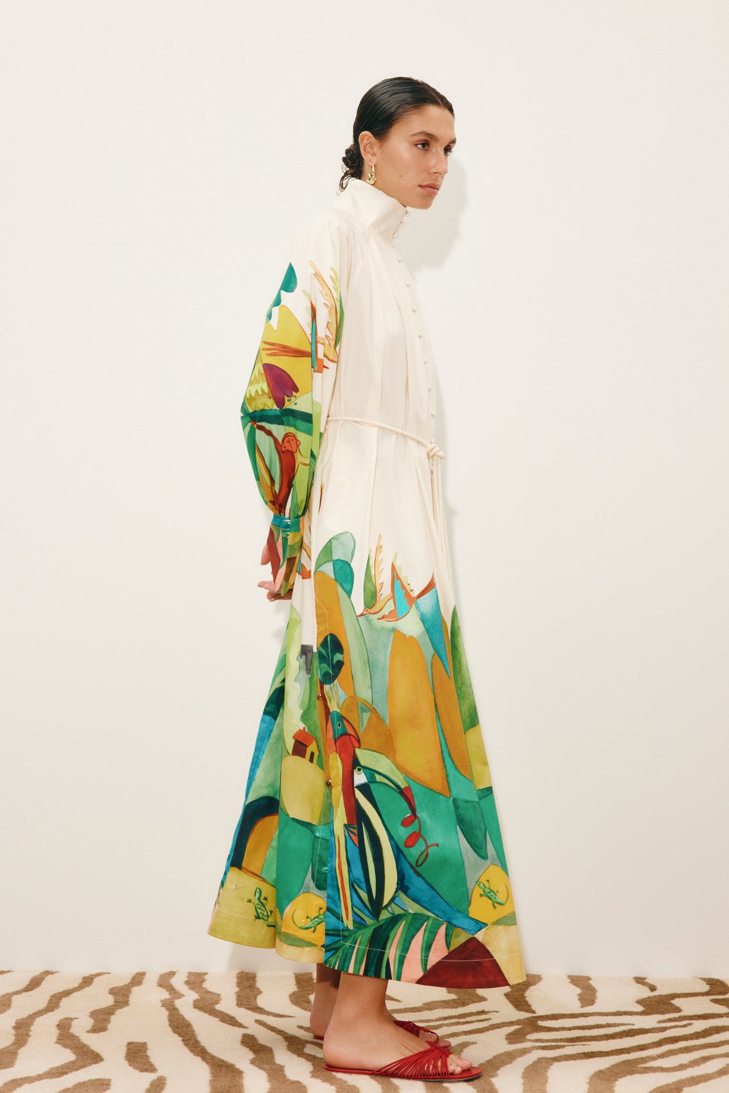 Alemäis Mokshini Robe Chemise Midi Coton Bio