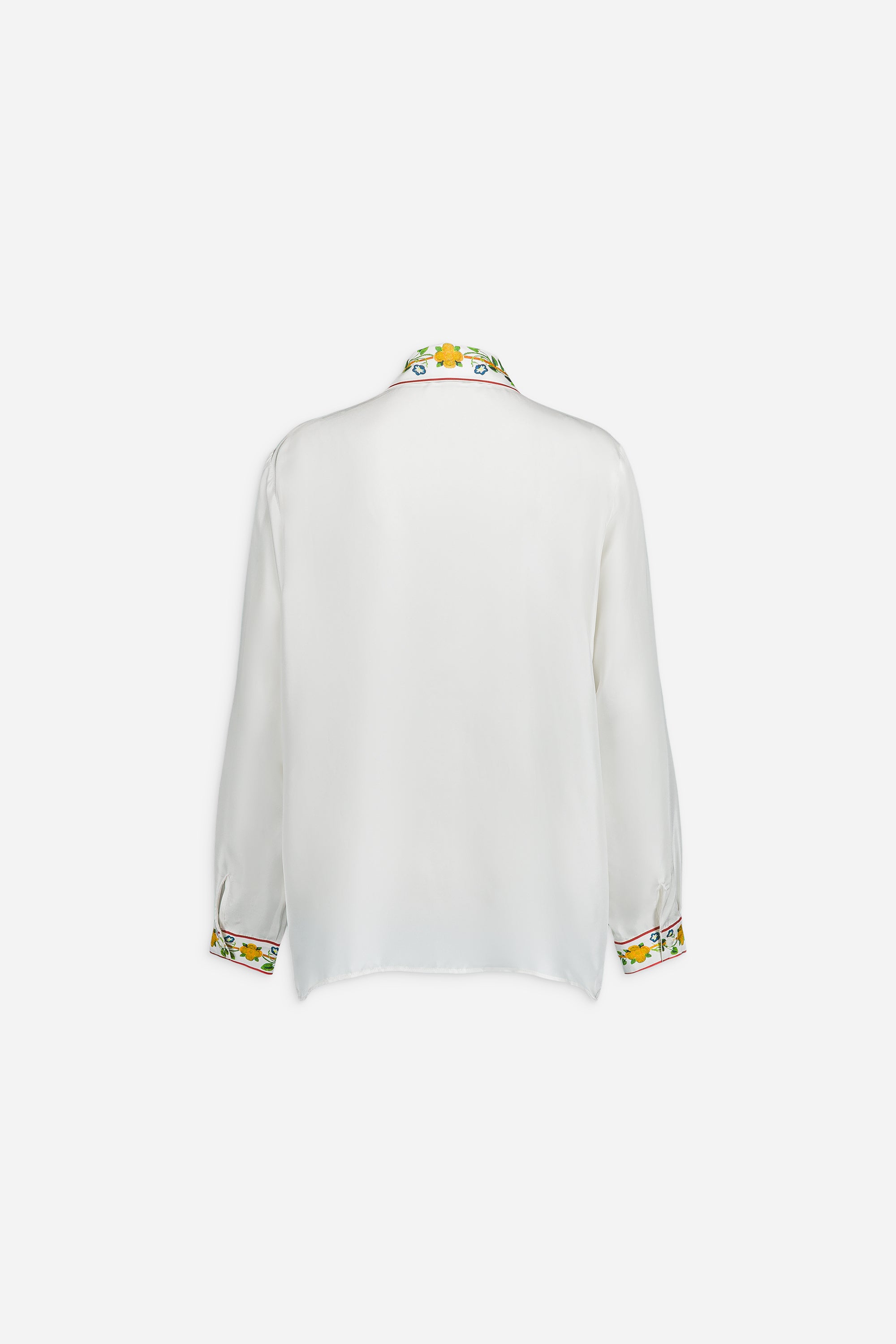 Paul & Joe Emma chemise twill soie Blanc droite poches