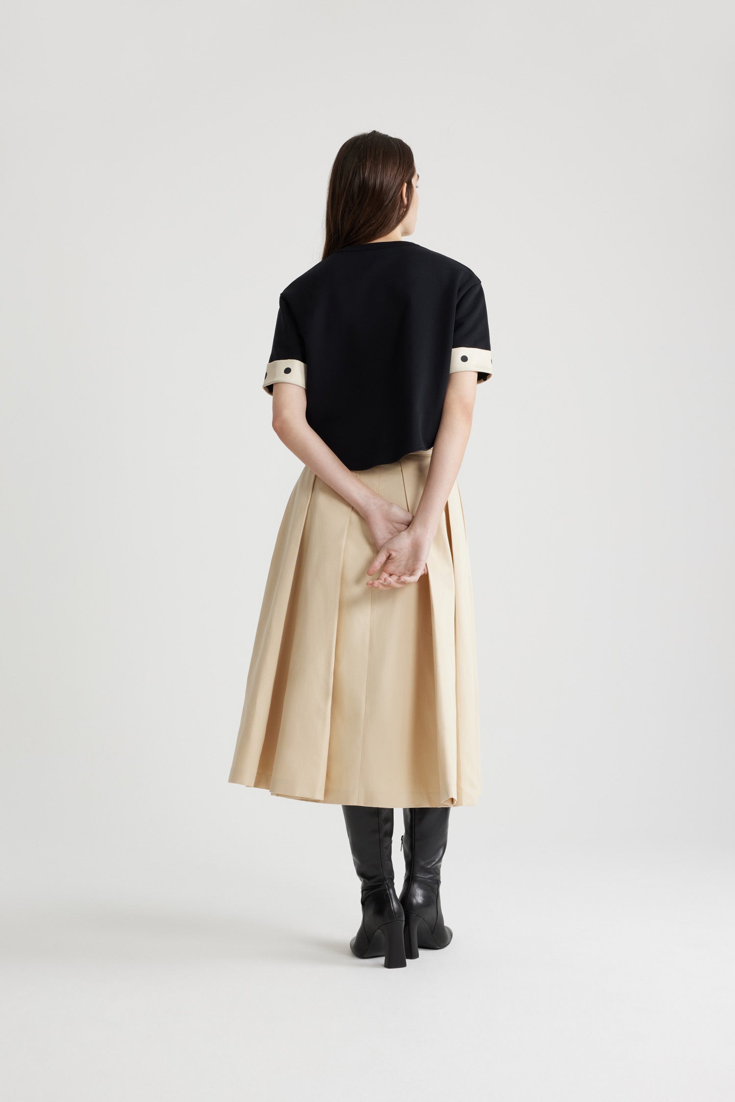 Patou H24SK0700074089W jupe midi coton blanc