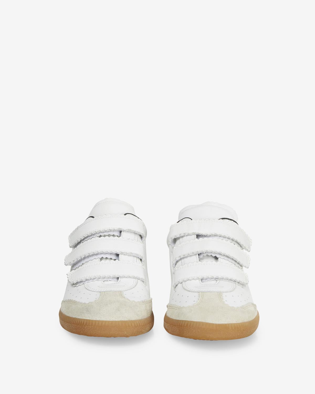 Isabel Marant Beth baskets cuir blanc scratch