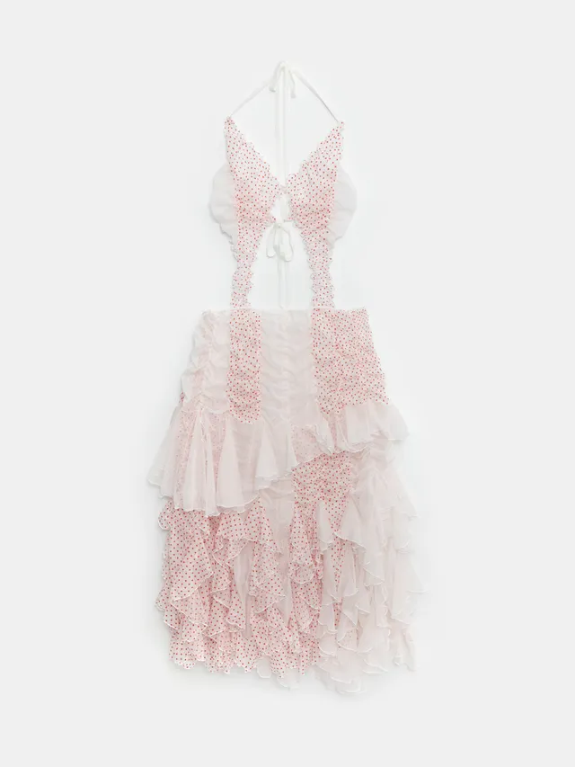 Ester Manas Dresses Butterfly Polka Dot robe blanche 44/50