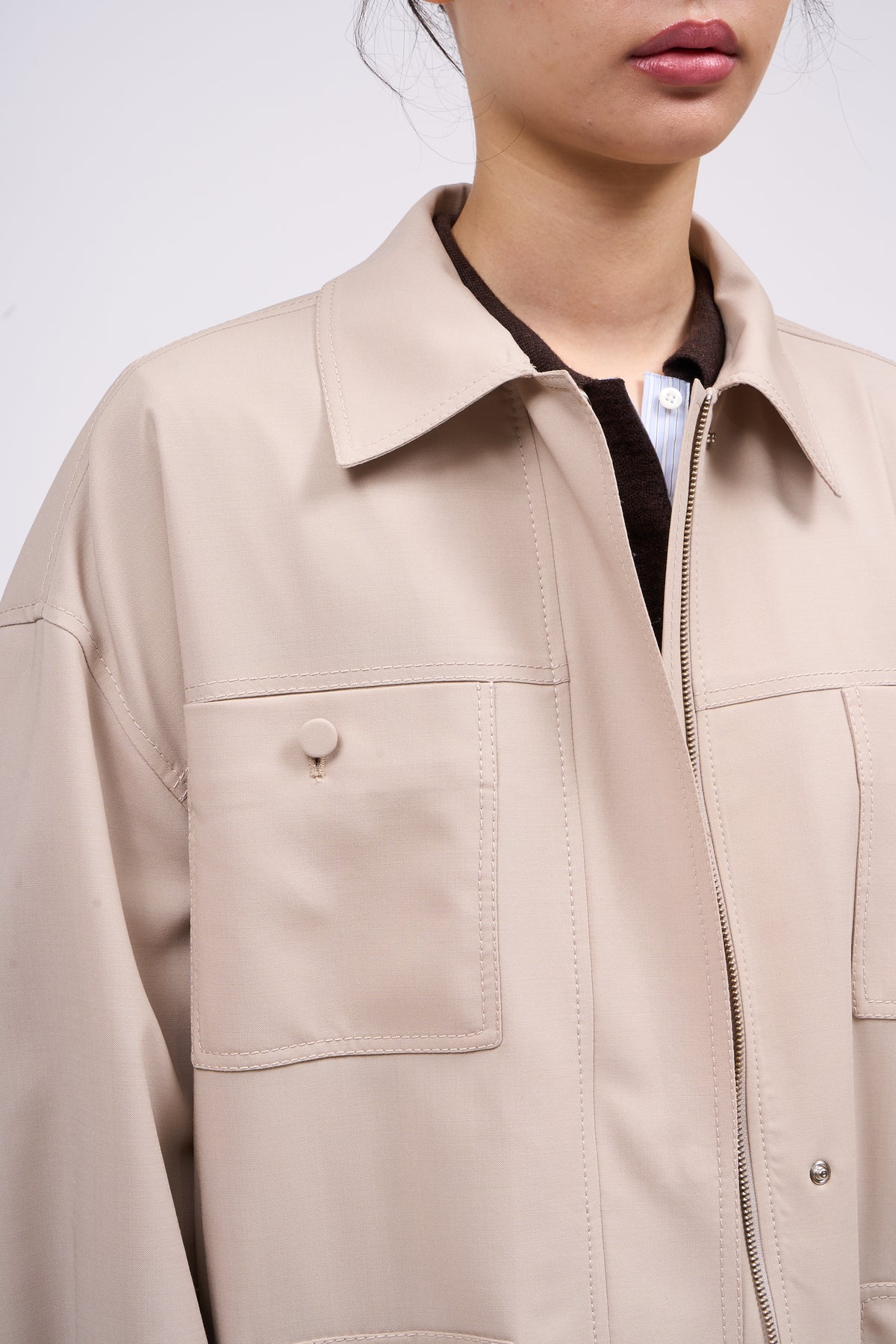 Paul & Joe Cordoue veste saharienne laine soie