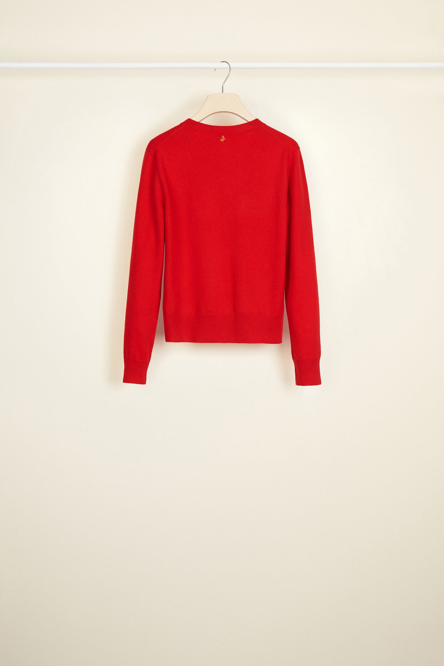 Patou Knitwear P20KN0028000302R cardigan coquelicot mérinos