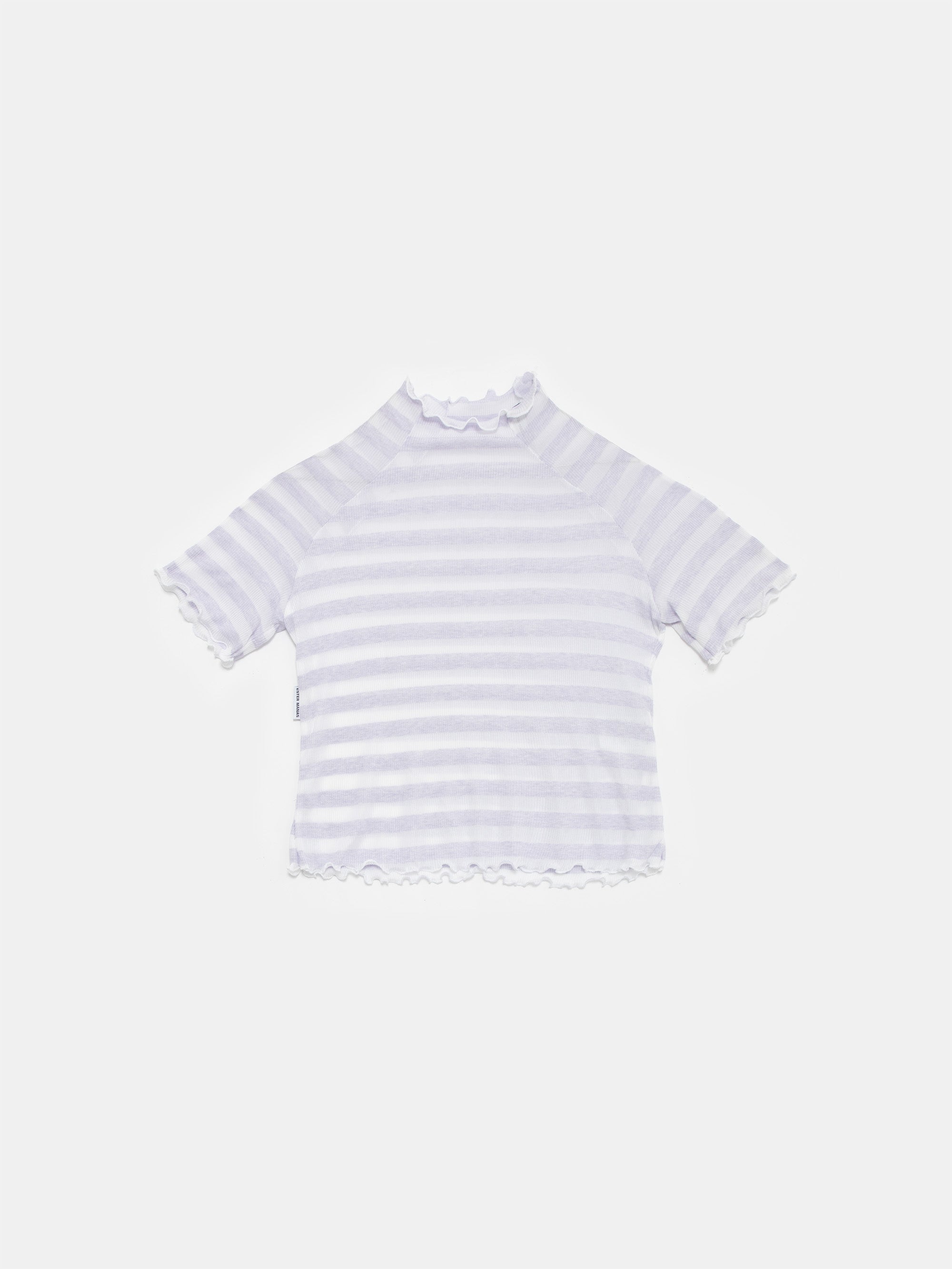 Ester Manas Easy top rayé lilas blanc XS/S