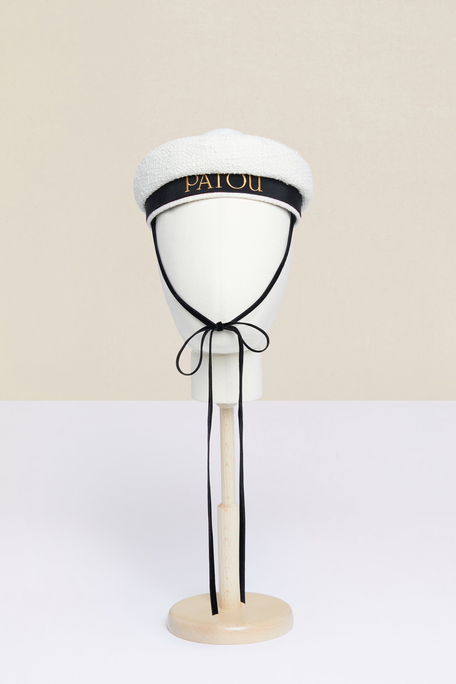 Patou Accessories Tweed sailor hat bob tweed sable TU pompon