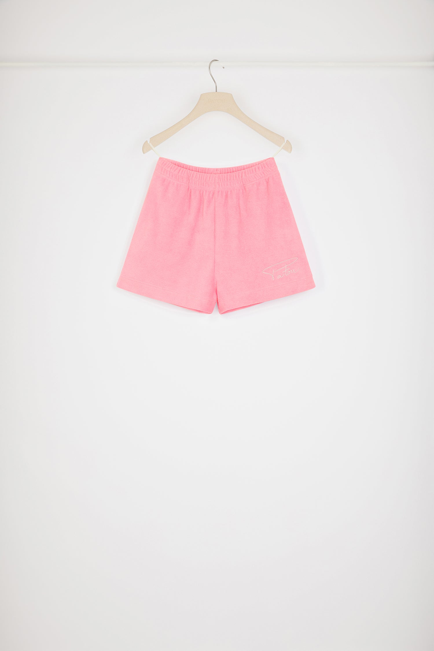 Patou JE103 short éponge coton bio rose XS-XXL poche