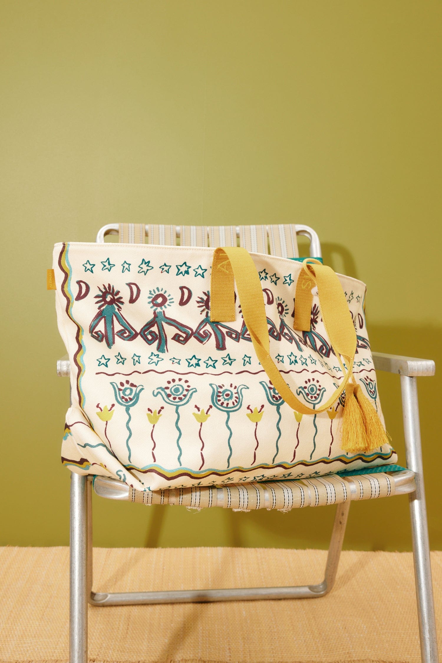 Alemaïs Sun Dancer tote sac cabas toile imprimé
